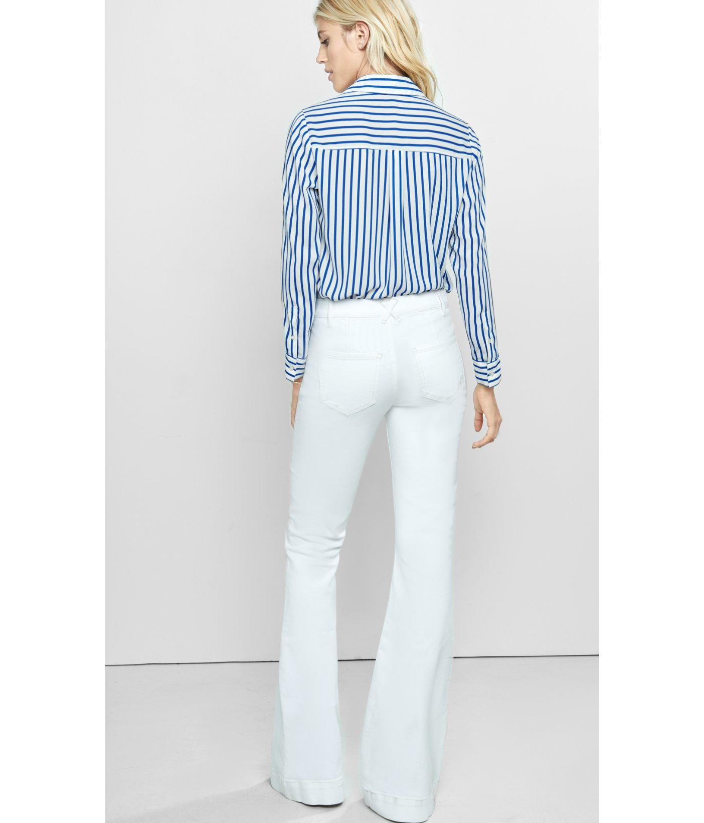 express white flare jeans