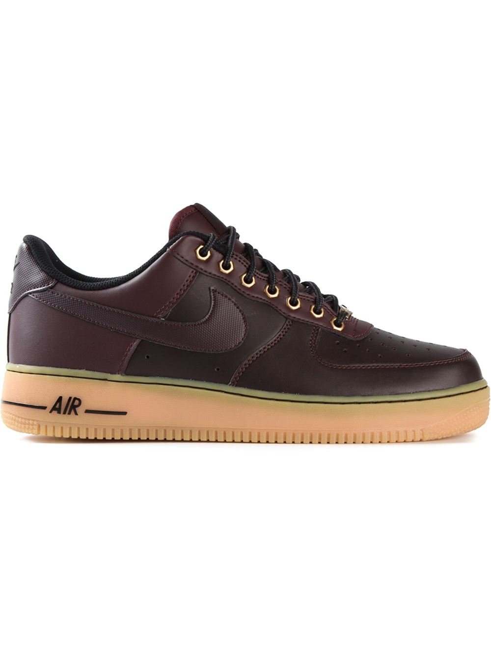 Geleerde genezen ik ben trots Nike Air Force 1 Leather Sneakers in Brown for Men | Lyst