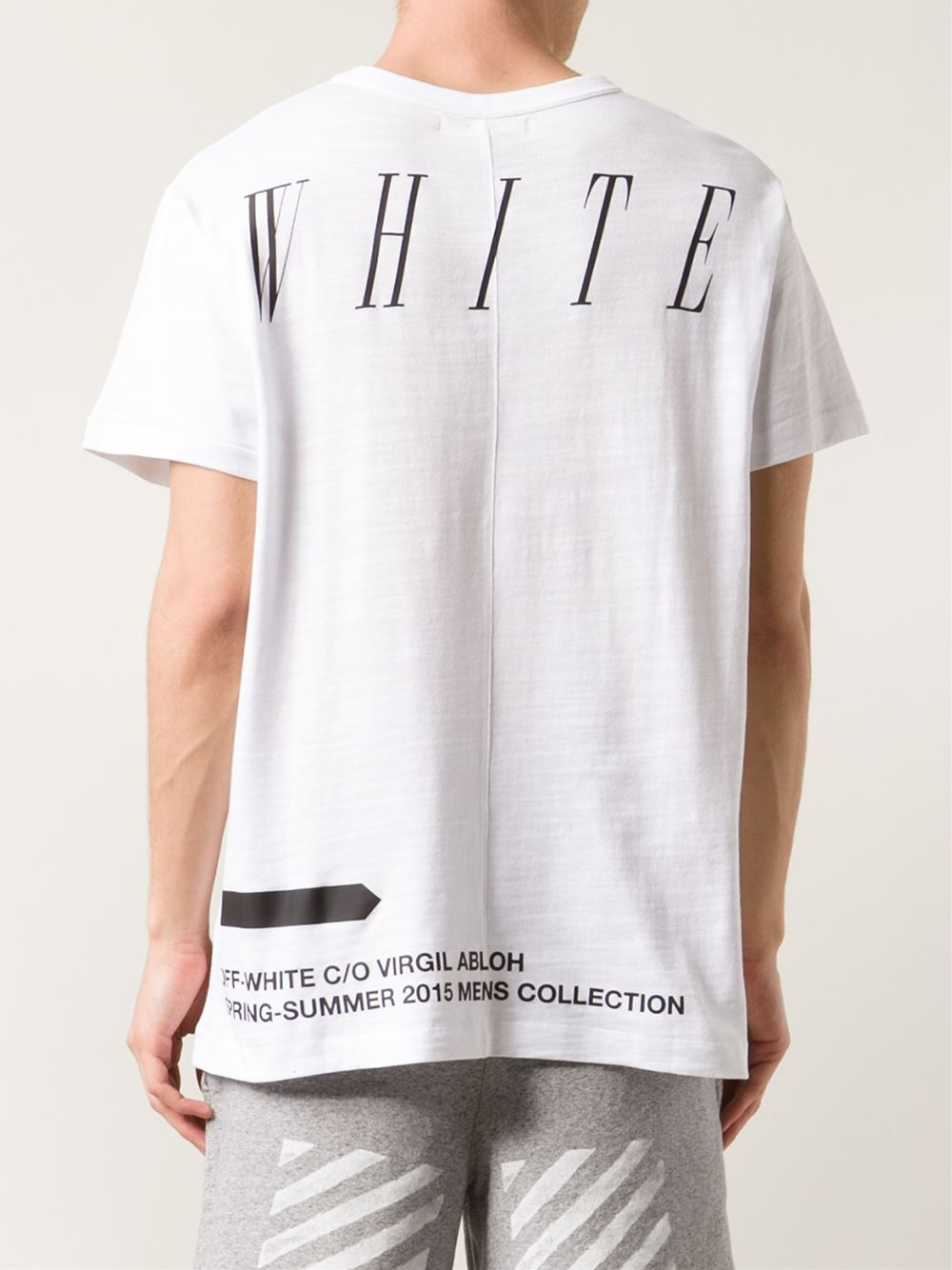råolie Behandling makeup Off-White c/o Virgil Abloh Moving Still Cotton-Jersey T-Shirt in White for  Men - Lyst
