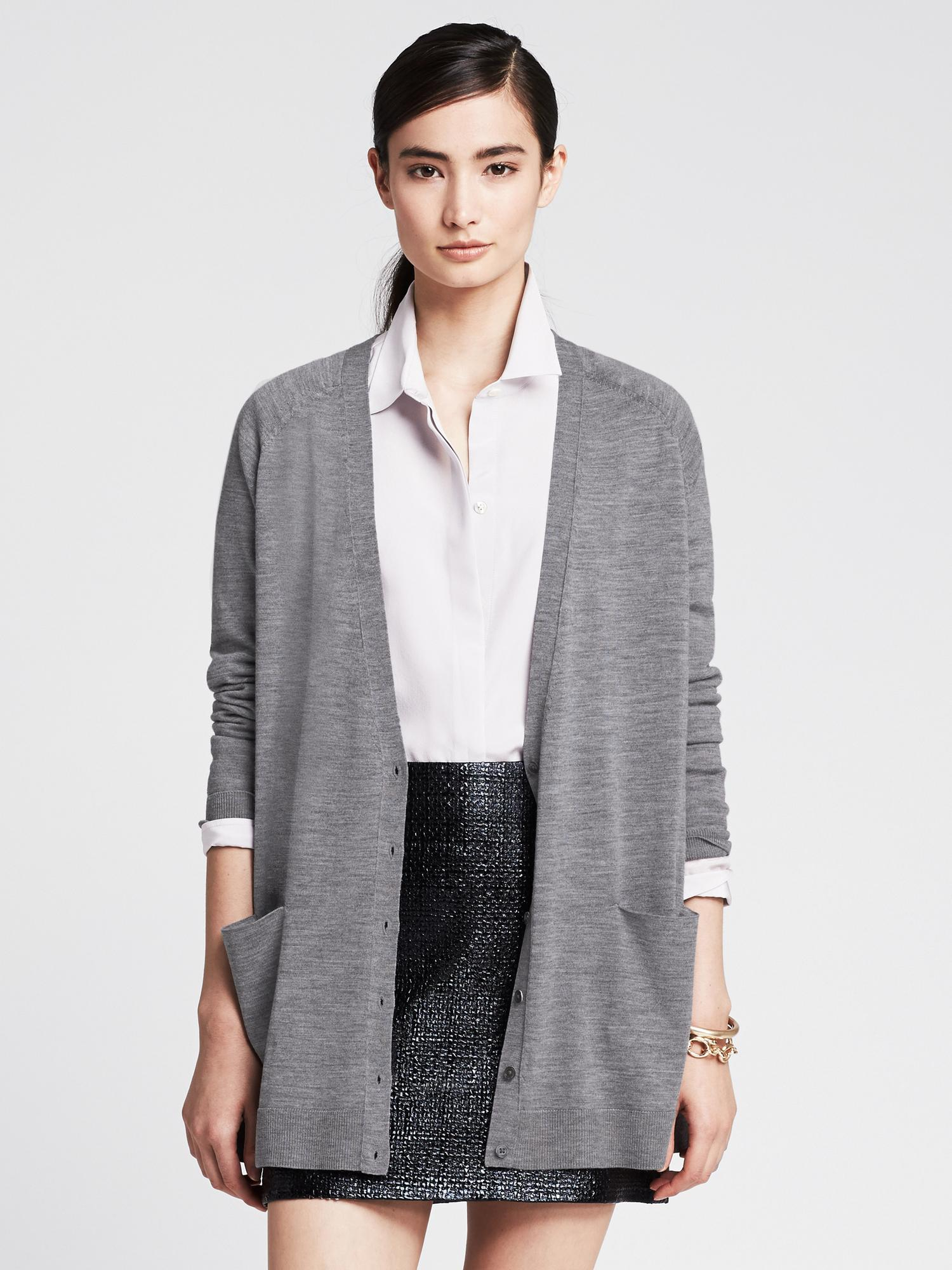 banana republic merino cardigan