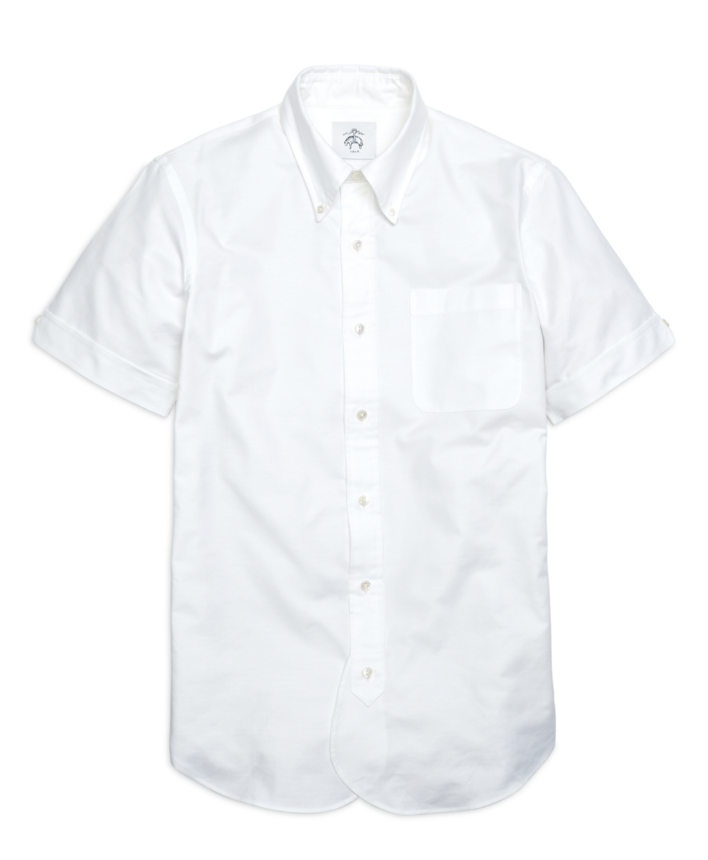 Brooks brothers Stripe Back Shortsleeve Buttondown Shirt in White for