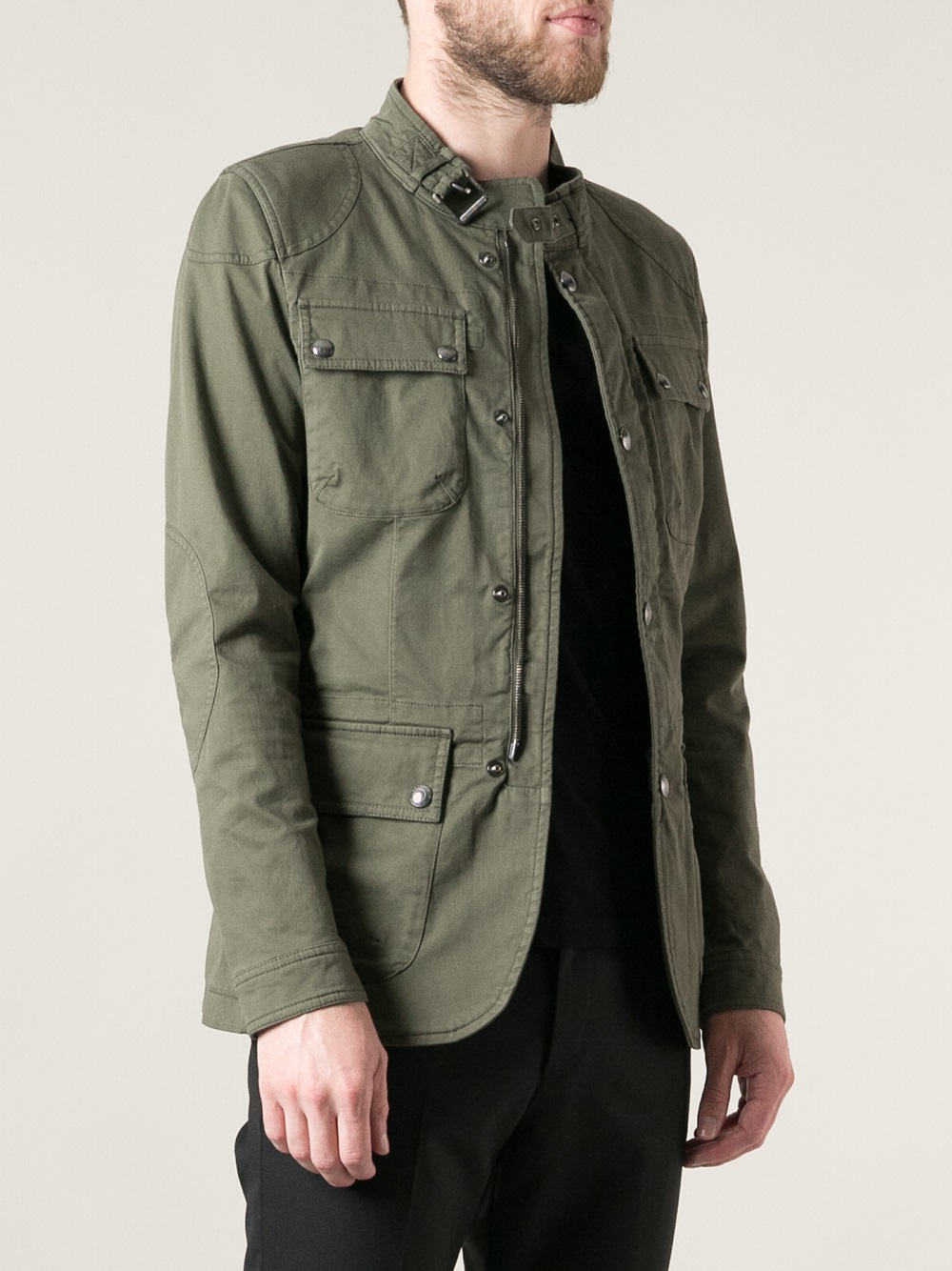 Belstaff Military Jacket in Green for Men - Lyst