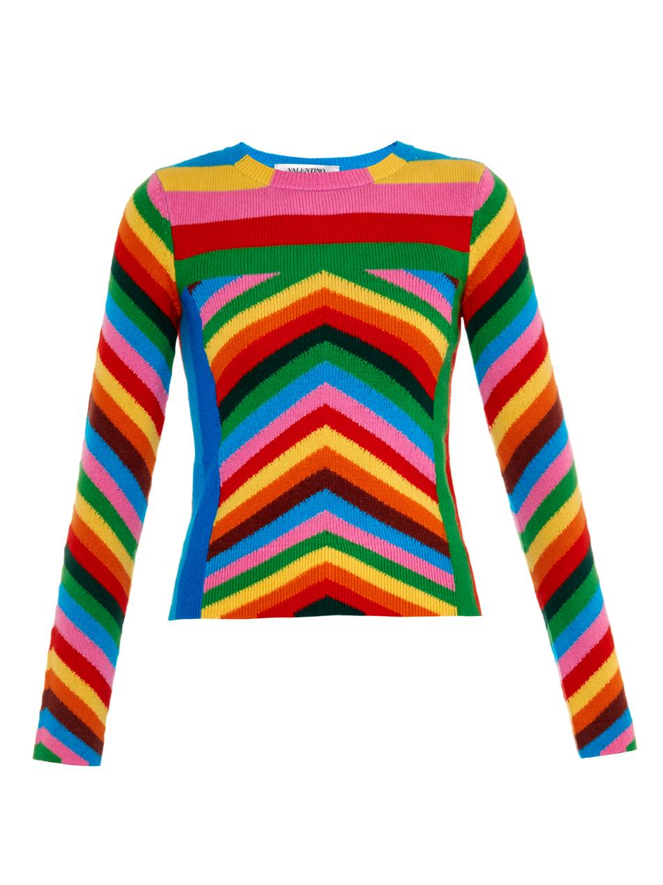 Valentino 1973 Rainbow Sweater | Lyst