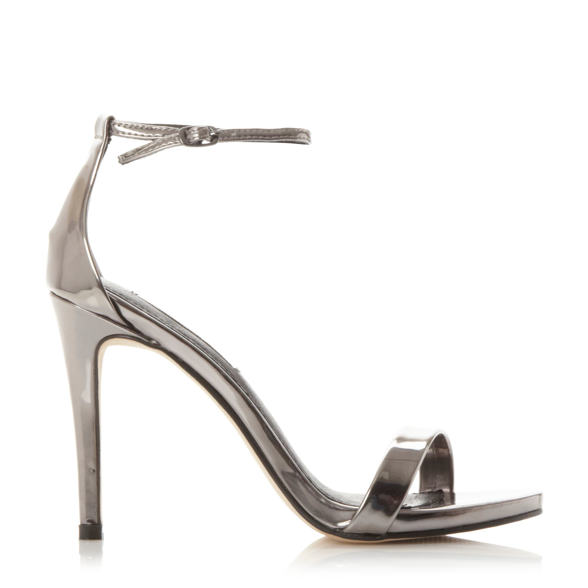 pewter metallic heels