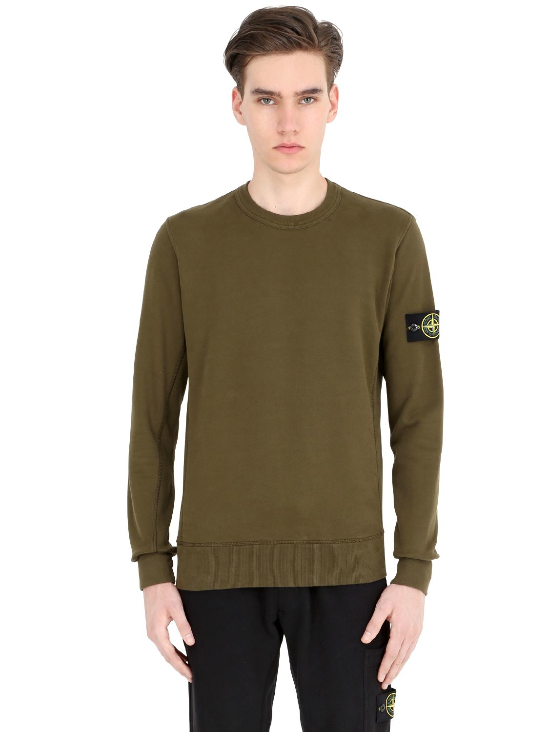 stone island dust crew sweatshirt