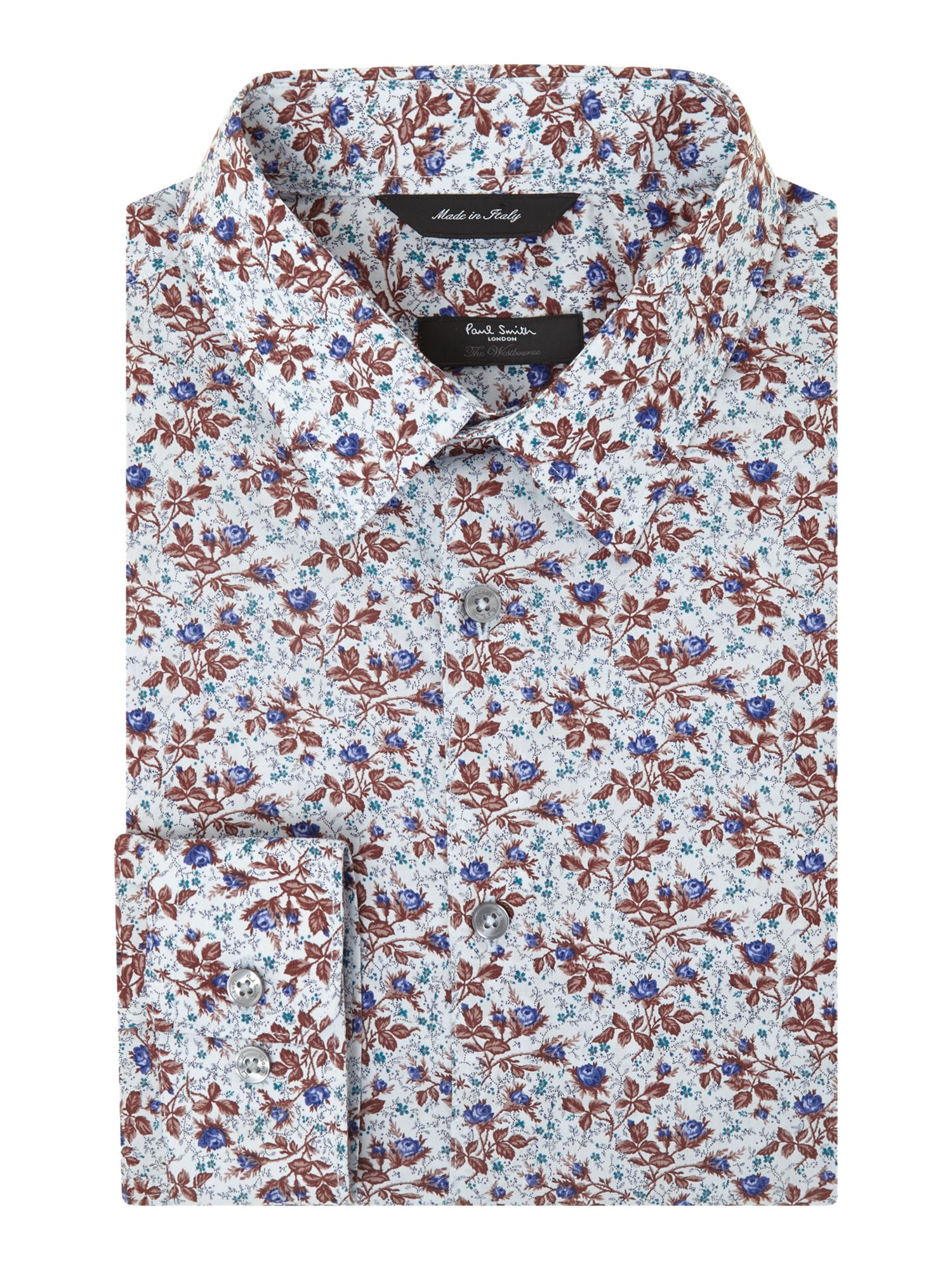 Paul Smith Westbourne Vintage Floral Regular Fit Shirt in Cream ...