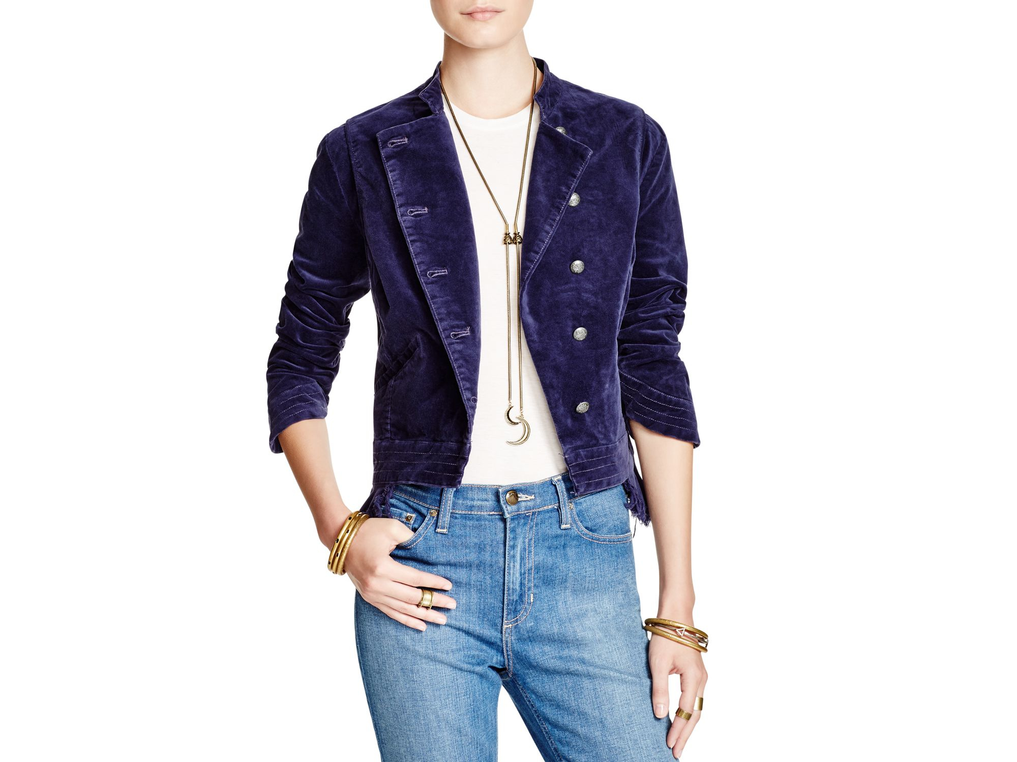 frayed corduroy jacket