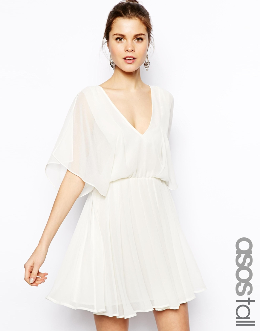 ASOS Skater Dress with Angel Sleeves in 