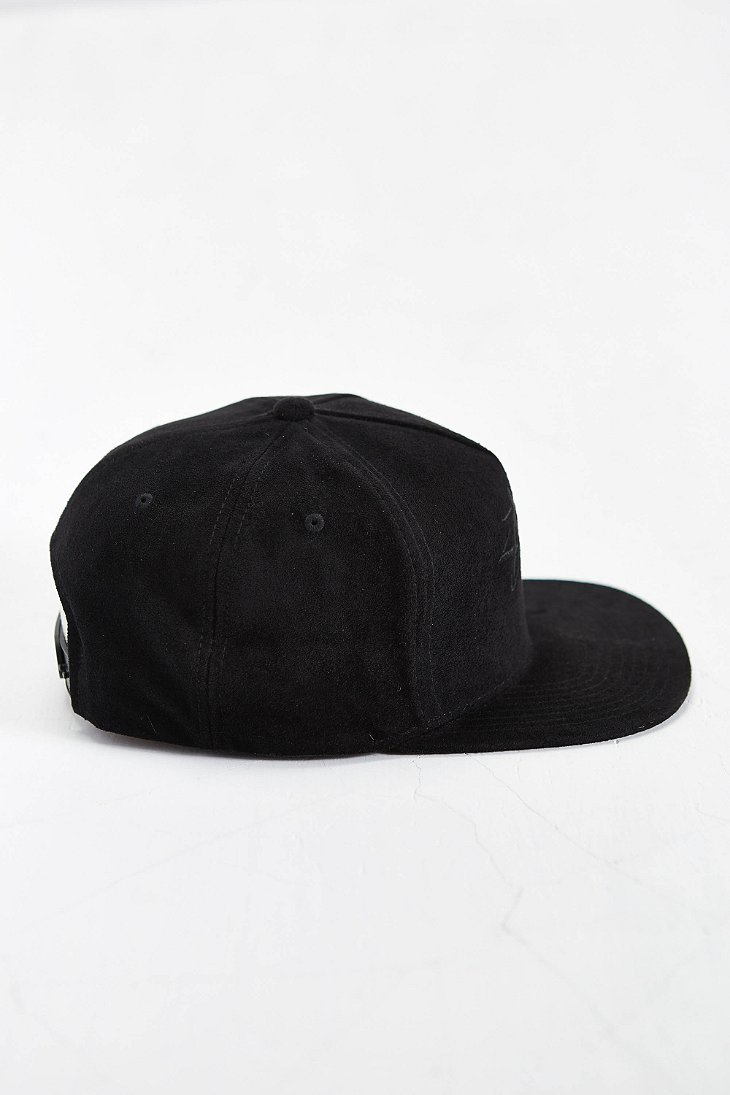 Stussy Stock Suede Snapback Hat in Black for Men | Lyst