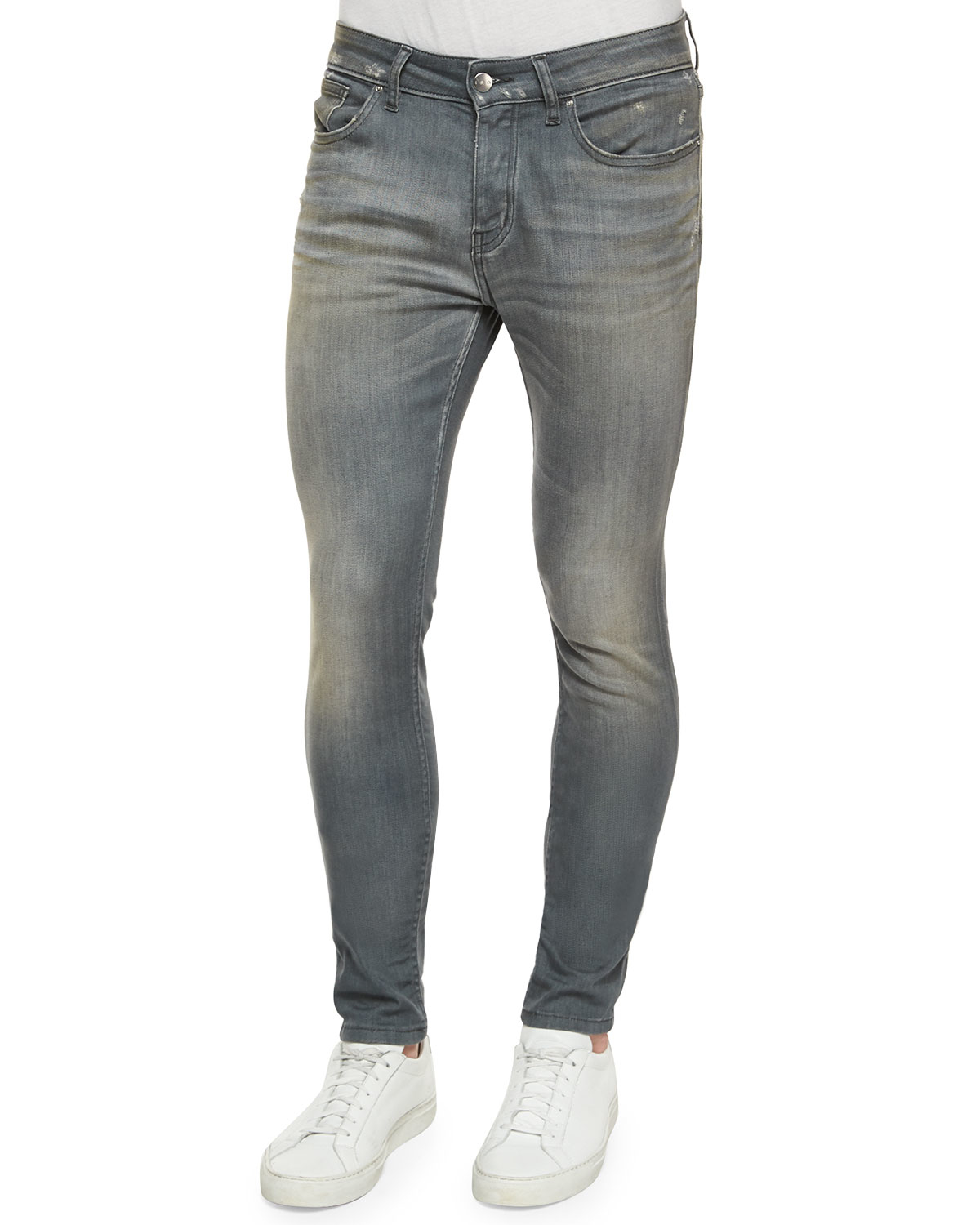 Iro Washed Skinnyleg Denim Jeans in Gray for Men Lyst