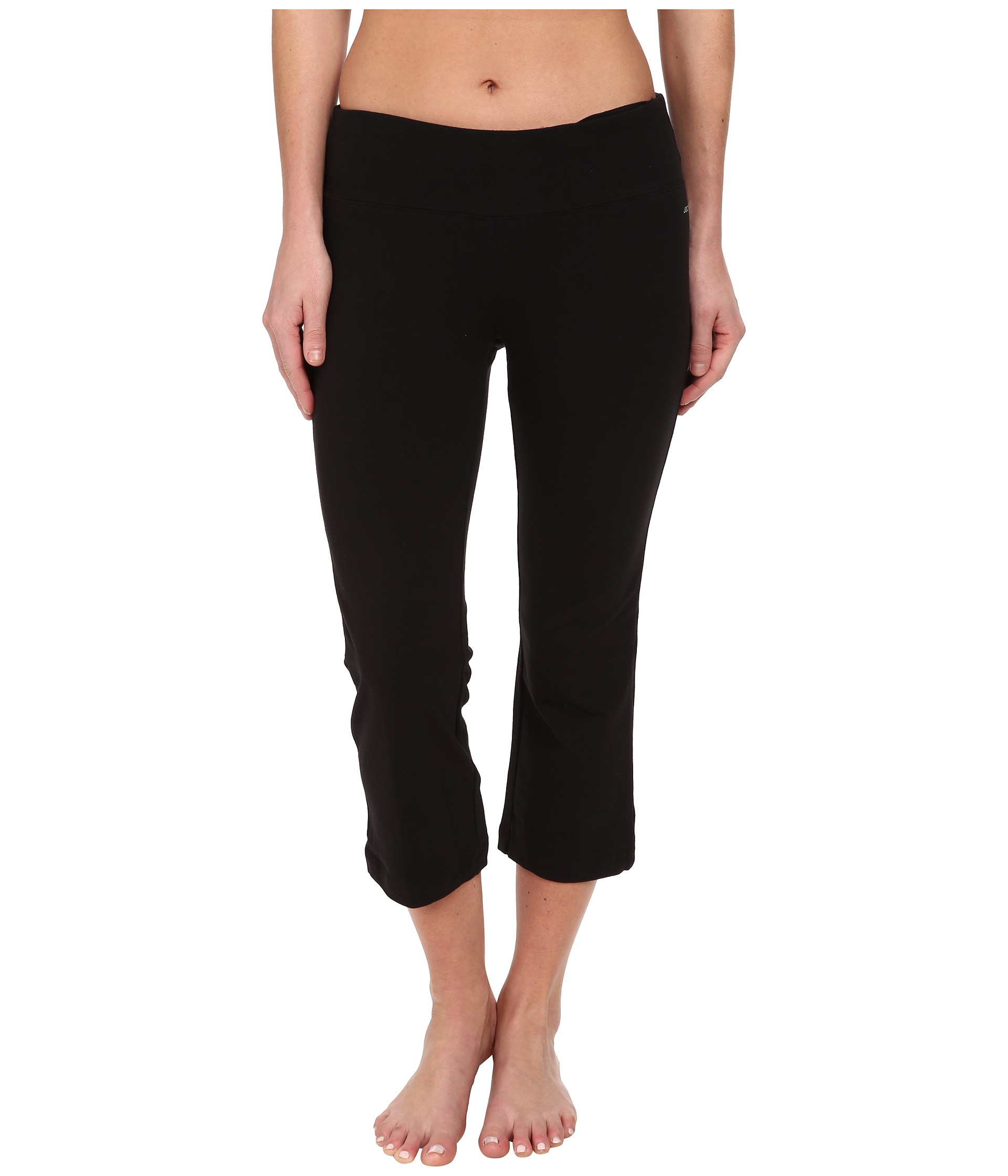 Jockey active Slim Capri Flare in Black Lyst