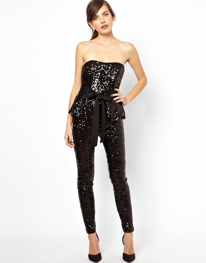 french connection sparkle jumpsuit