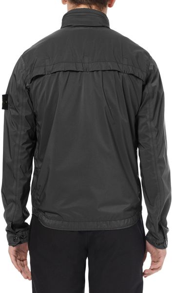 Stone Island Brushedtwill Rain Jacket in Gray for Men | Lyst