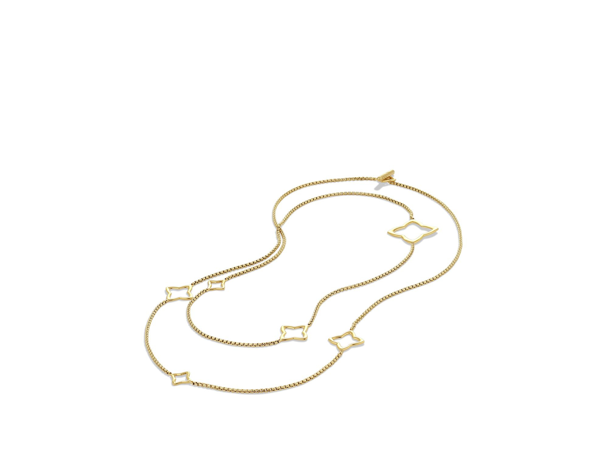 David Yurman Quatrefoil Chain Necklace 