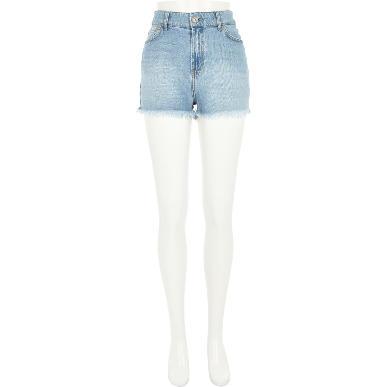light blue denim shorts womens