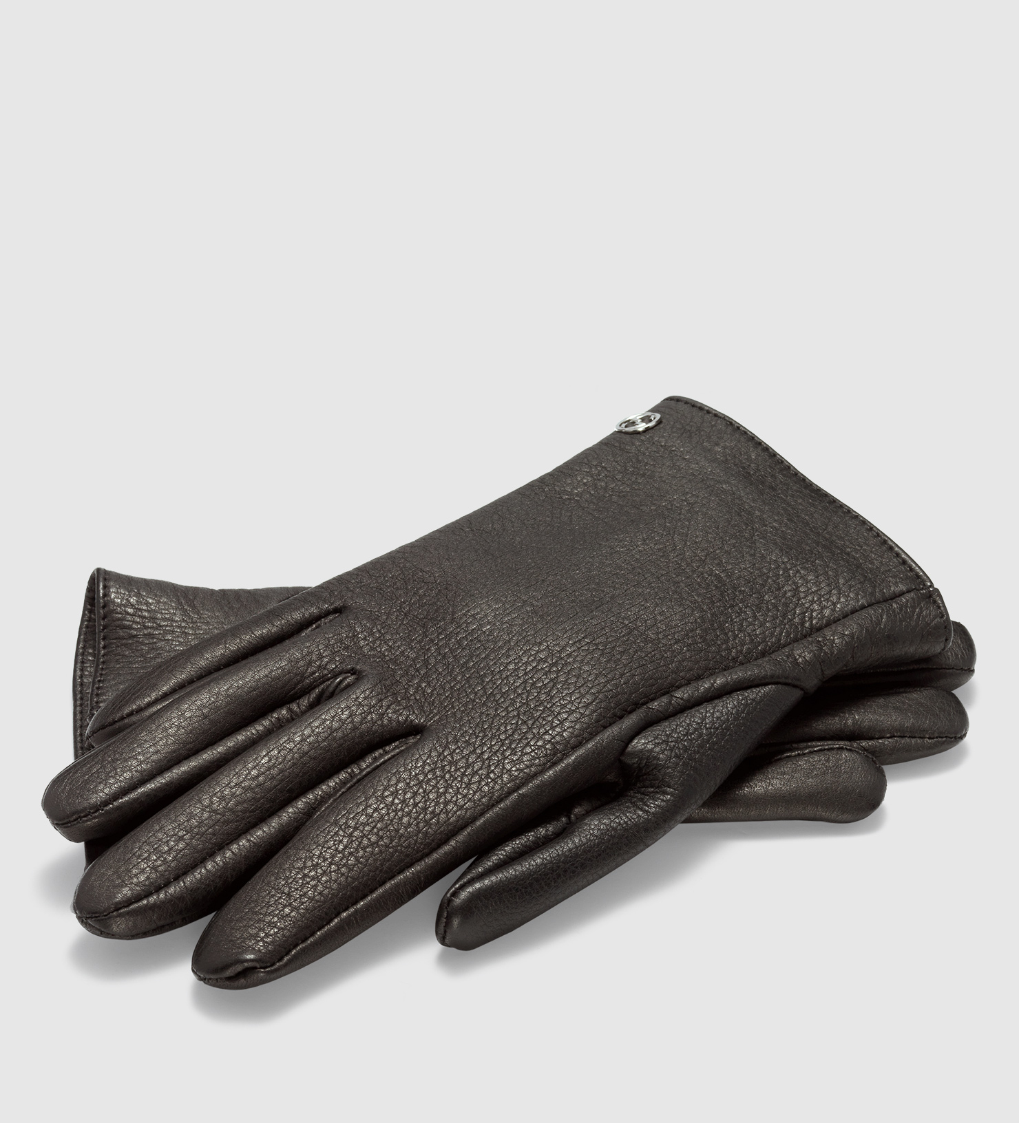 Gucci Men's Leather Gloves in Brown for Men - Lyst