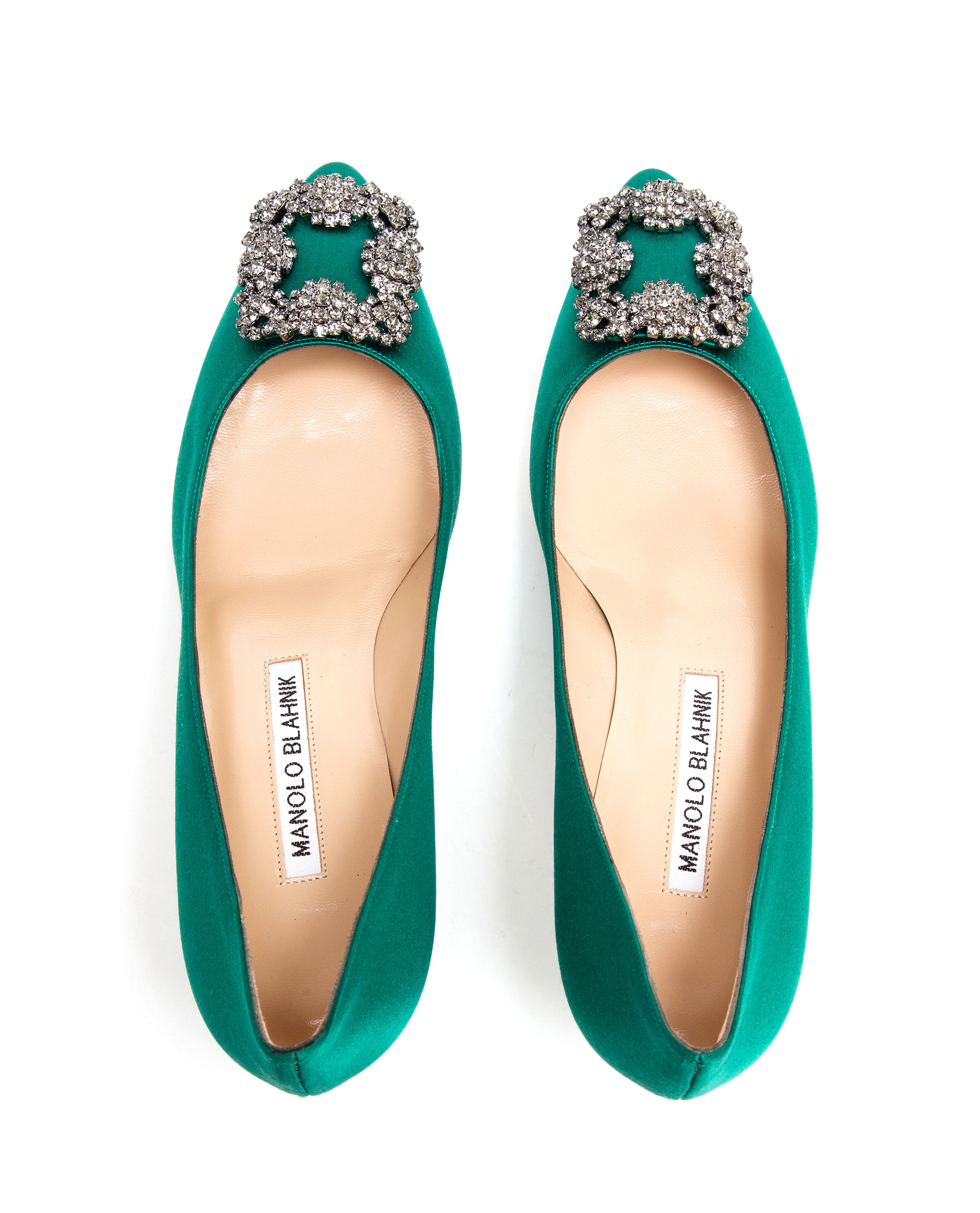 manolo blahnik hangisi flat green
