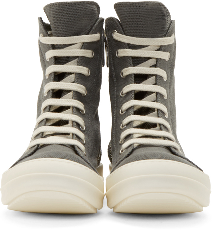 rick owens canvas shoes