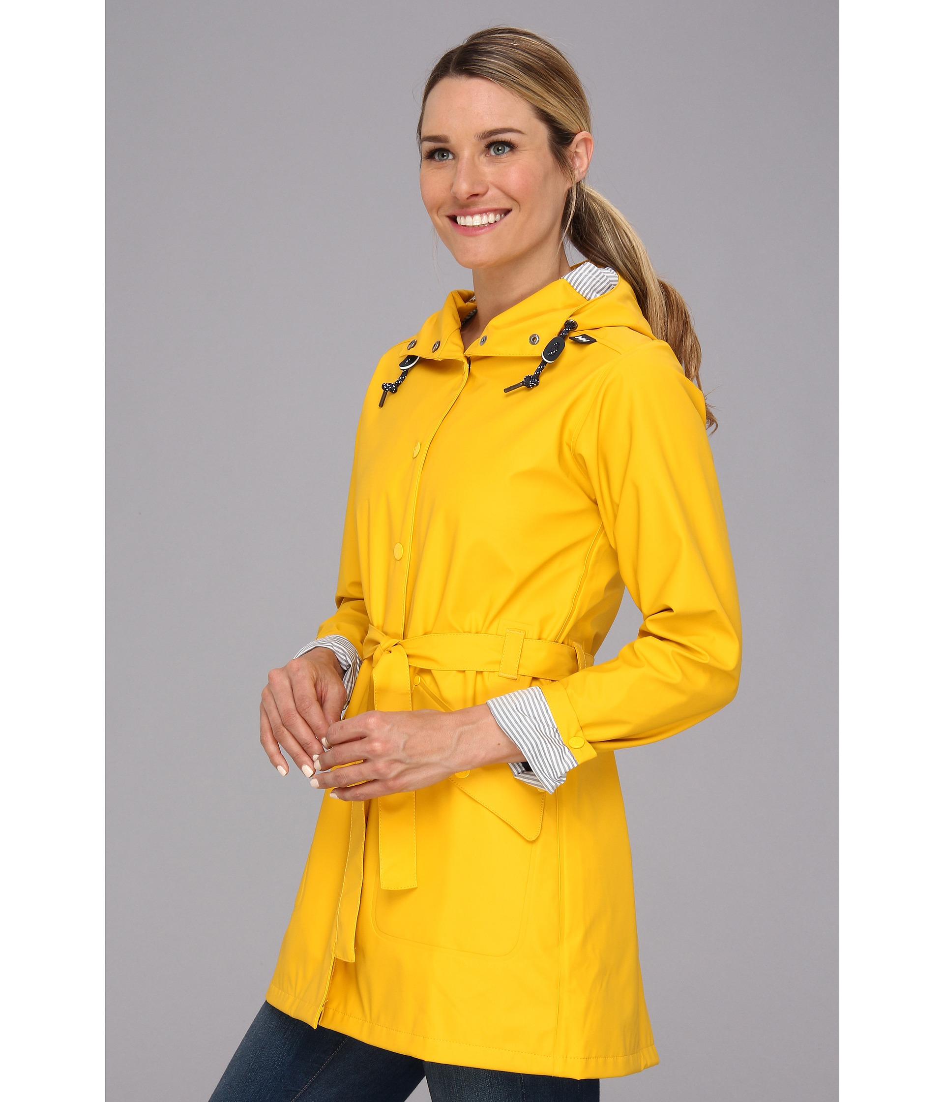 helly hansen yellow rain jacket