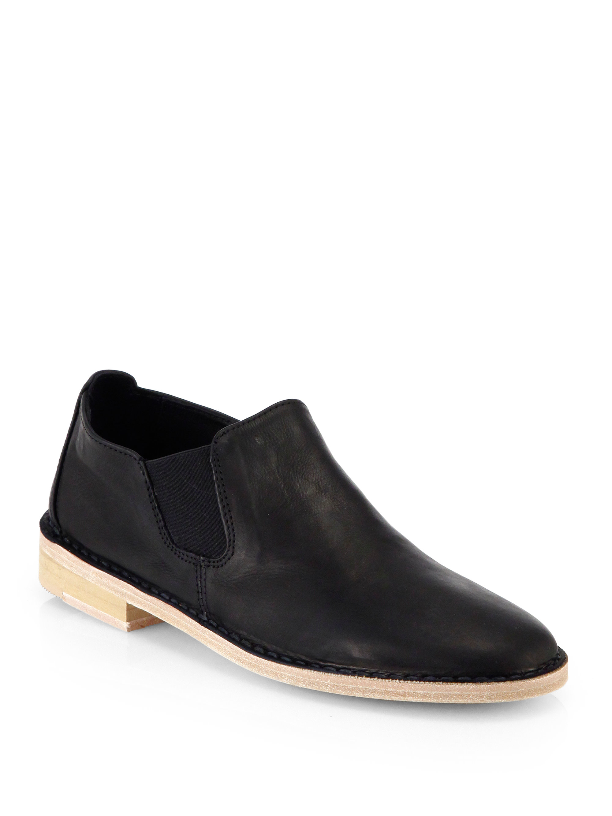 loafers in leather lyst vince leather loafers in black loafers in leather lyst vince leather loafers in black