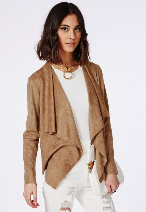 Tan waterfall jacket best sale