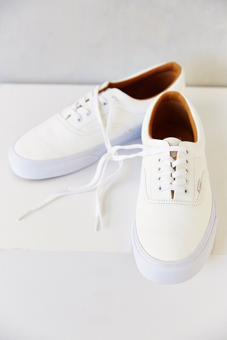 Vans Era Premium Leather Men'S Sneaker in White for Men | Lyst