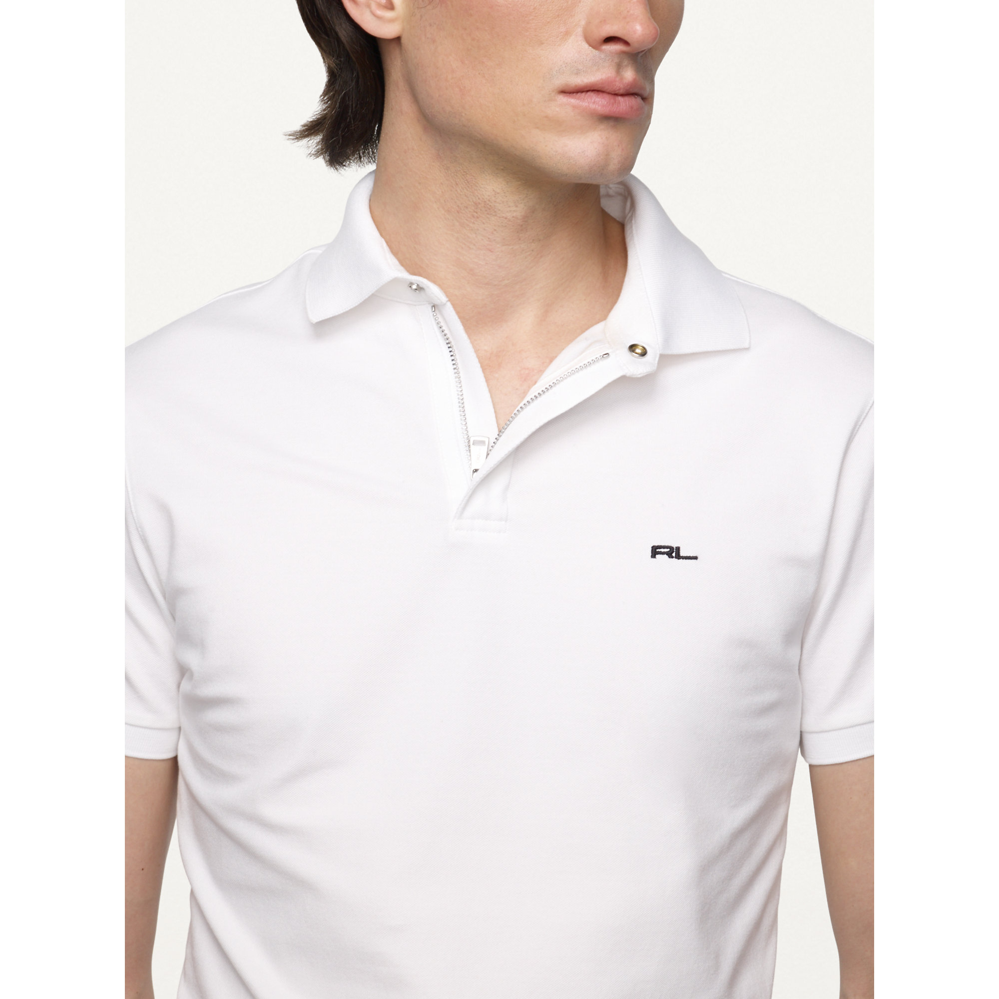 zip polo shirt