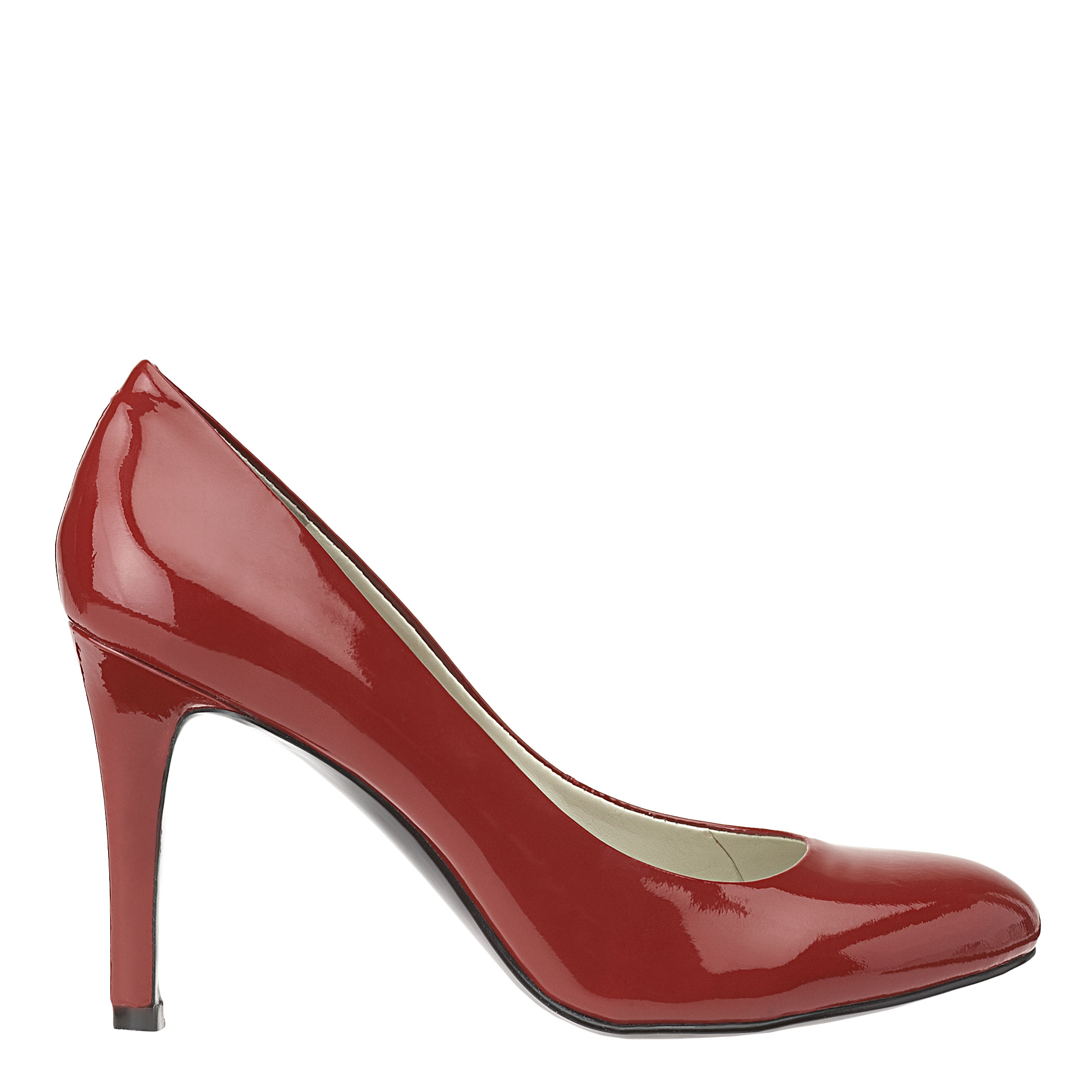 Nine West Caress Round Toe High Heels in Red Patent Leather (Red) - Lyst