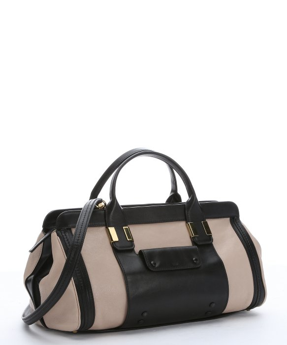 chloe it bag - Chlo Pre-owned: Rope And Black Leather Convertible Top Handle Bag ...