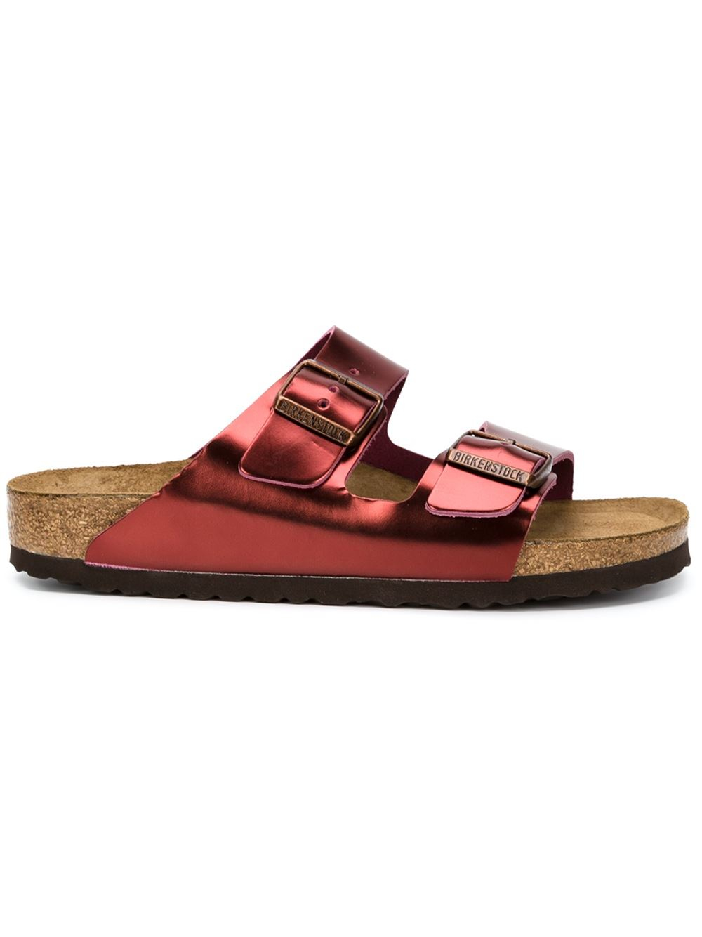 red birkenstock sandals