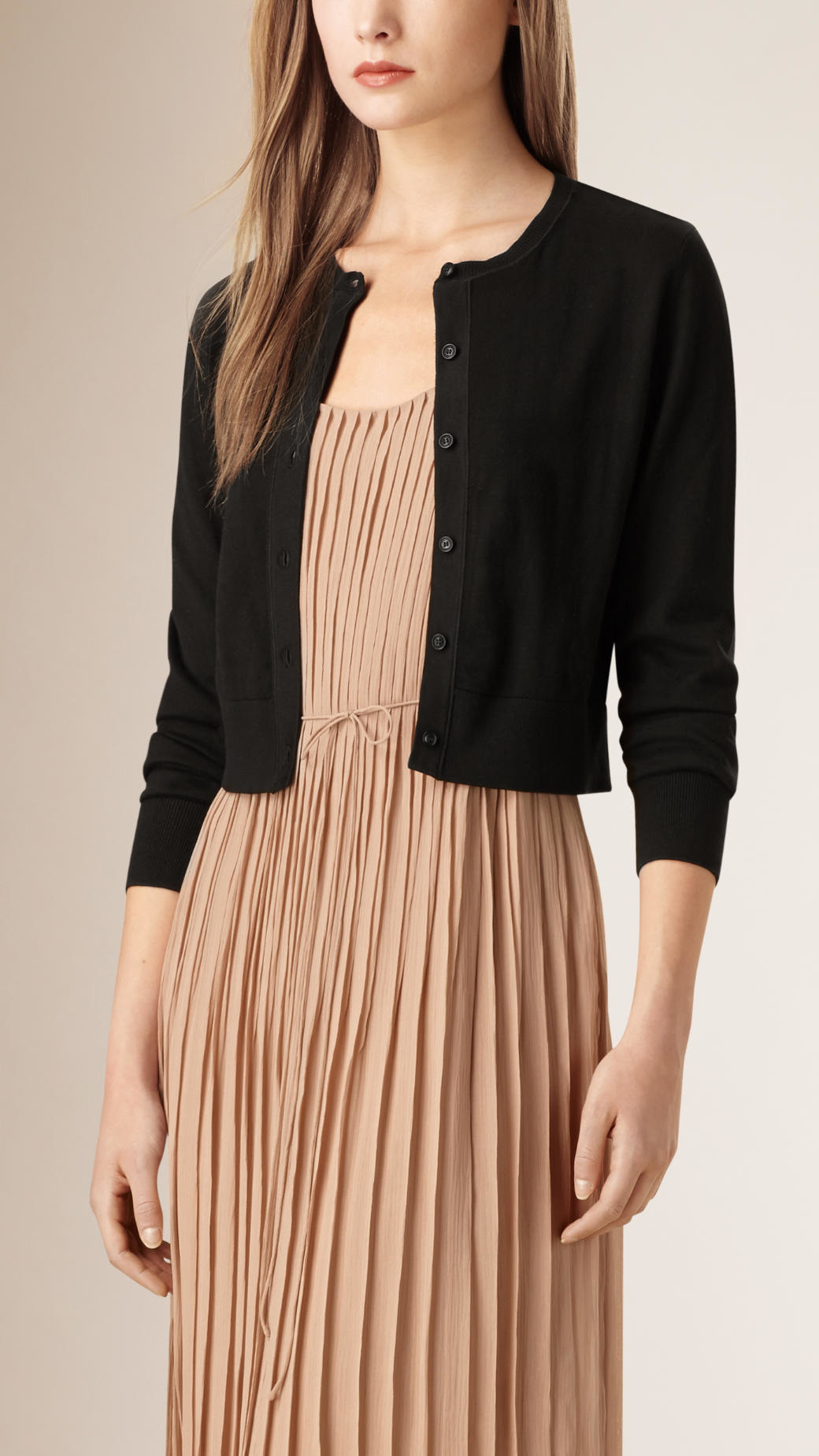 cotton black cardigan
