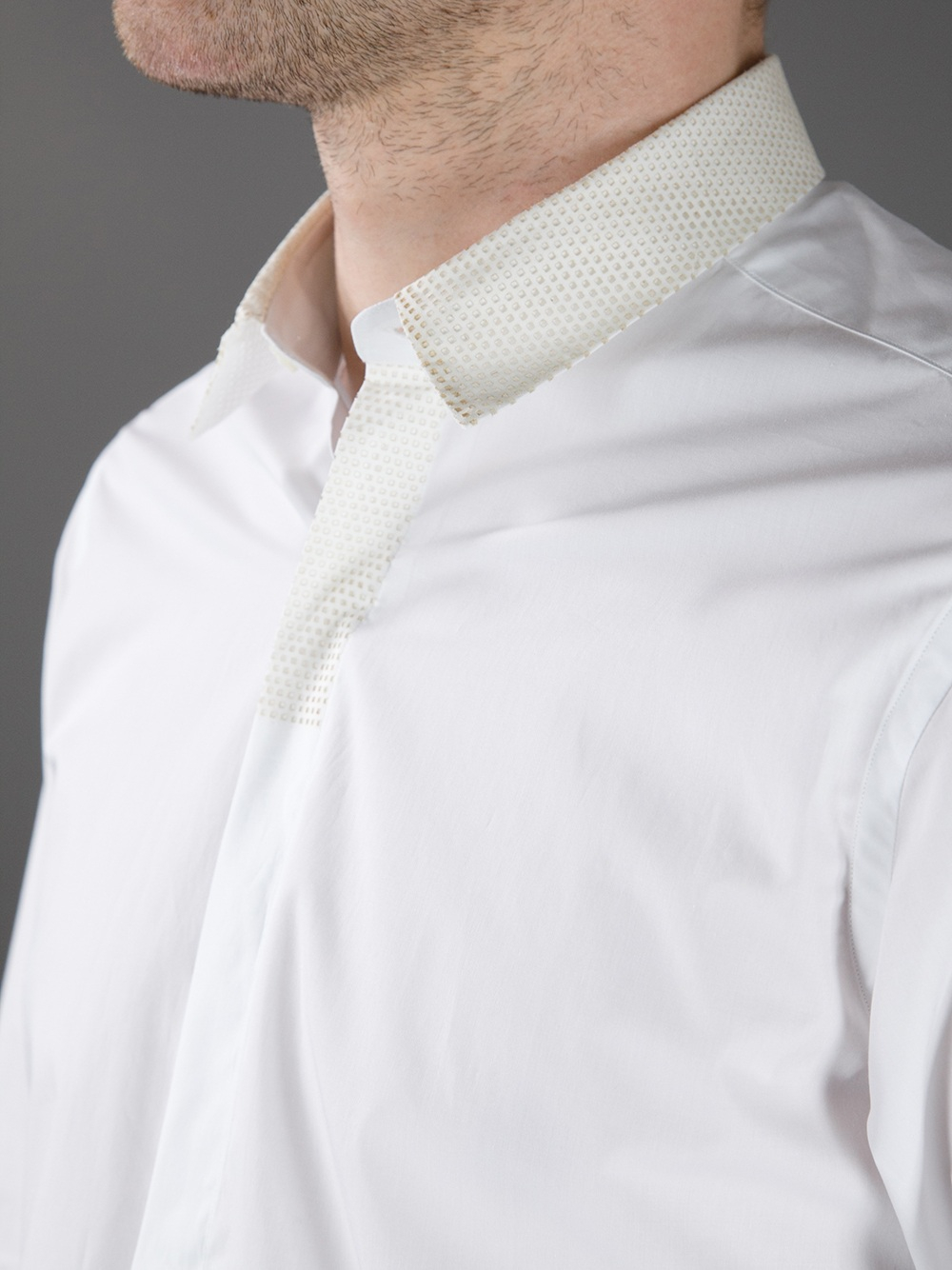 fendi white collar shirt