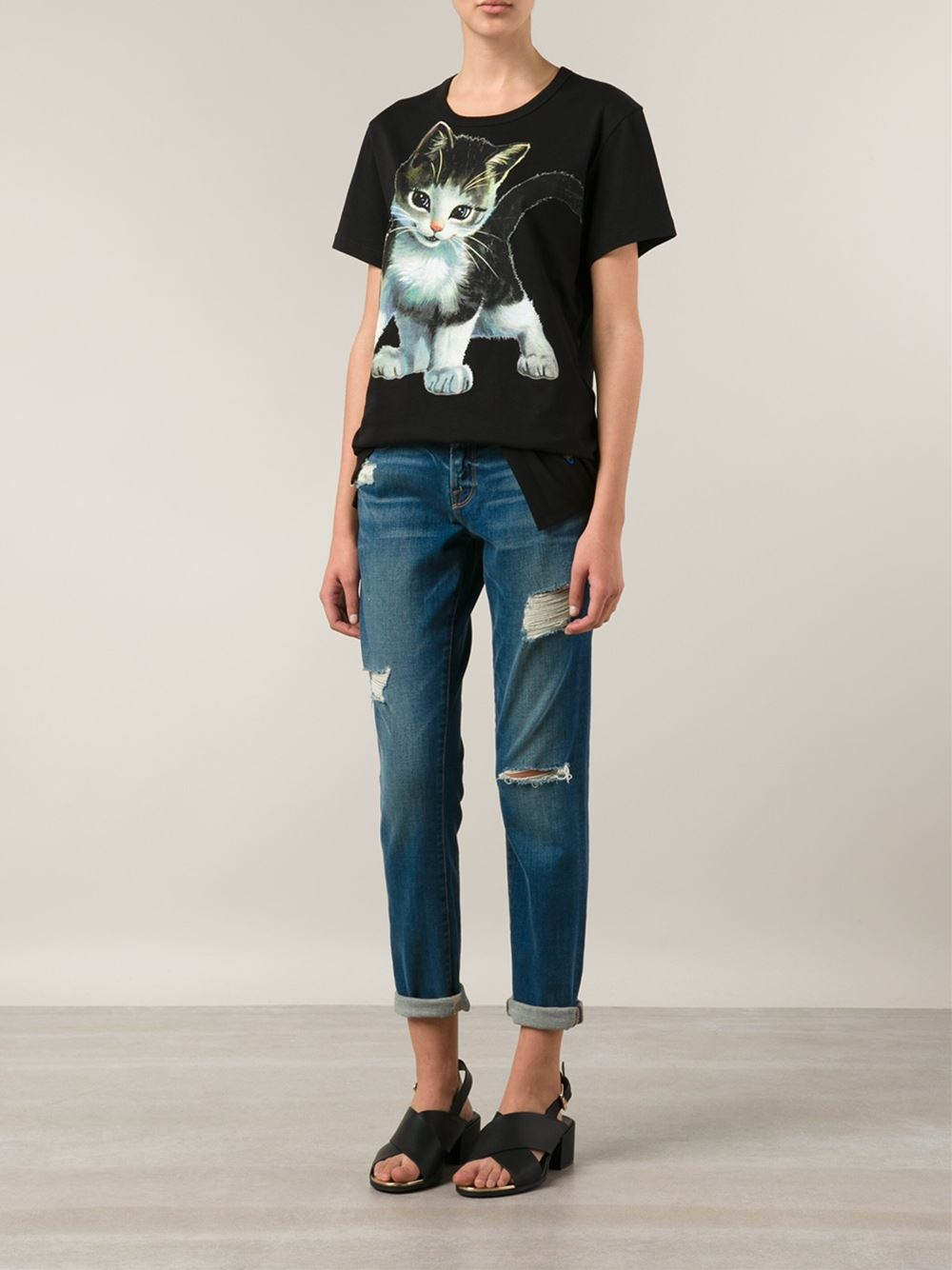 Vivienne Westwood Cat T-shirt in Black | Lyst Vivienne Westwood Cat T-shirt in Black | Lyst