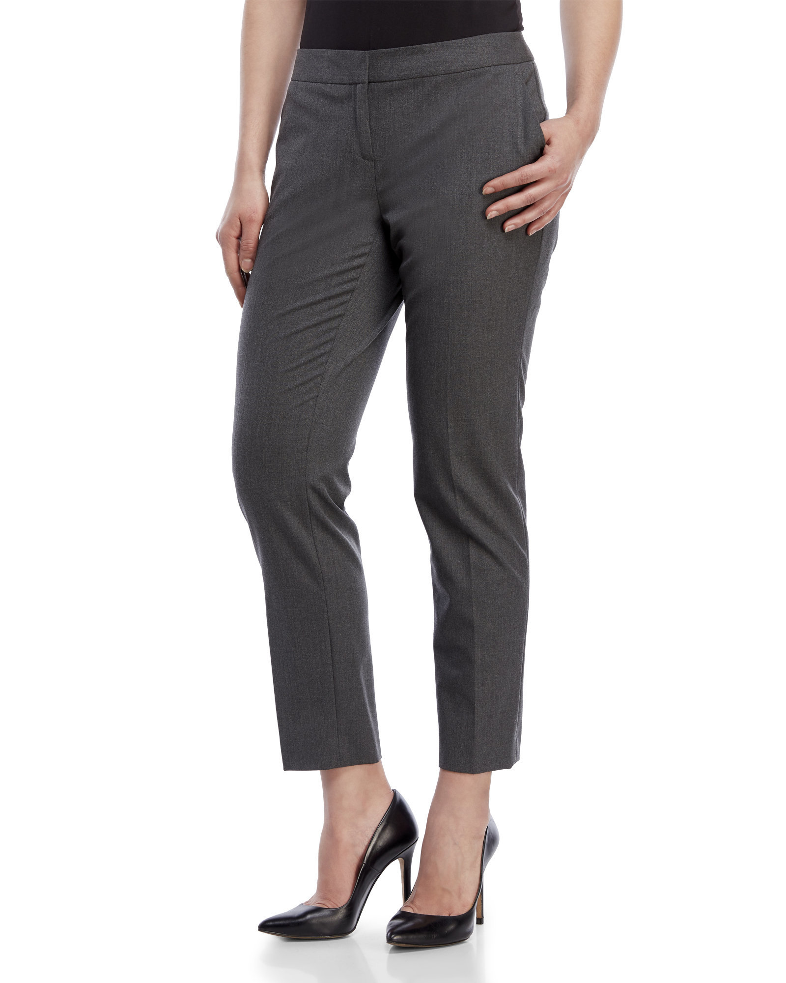 Lyst - Vince Camuto Petite Skinny Ankle Pants in Gray
