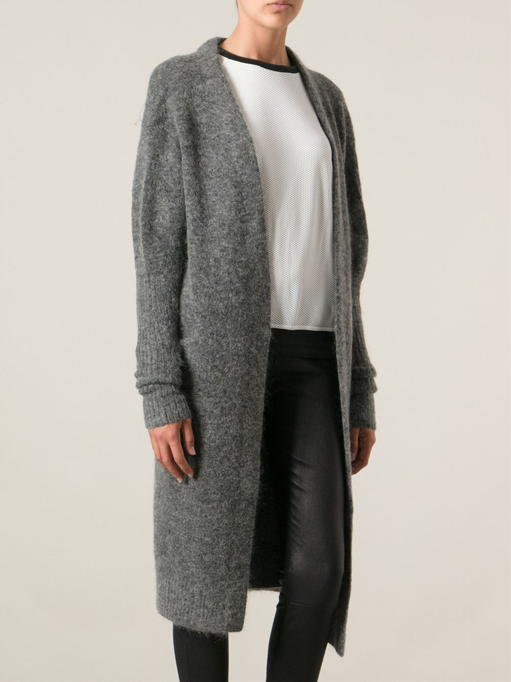 acne long cardigan