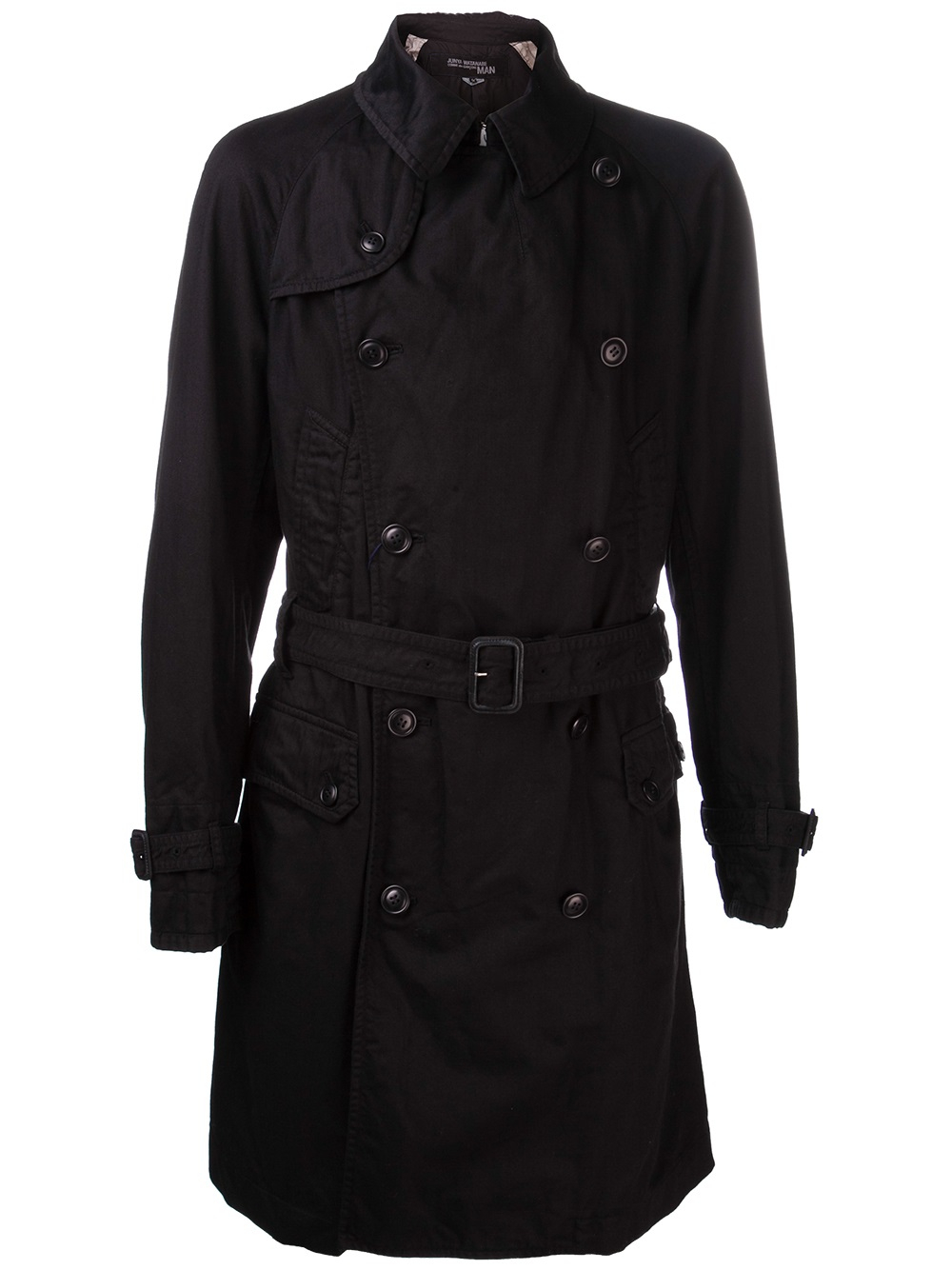 Junya Watanabe Double Breasted Trench Coat in Black for Men - Lyst