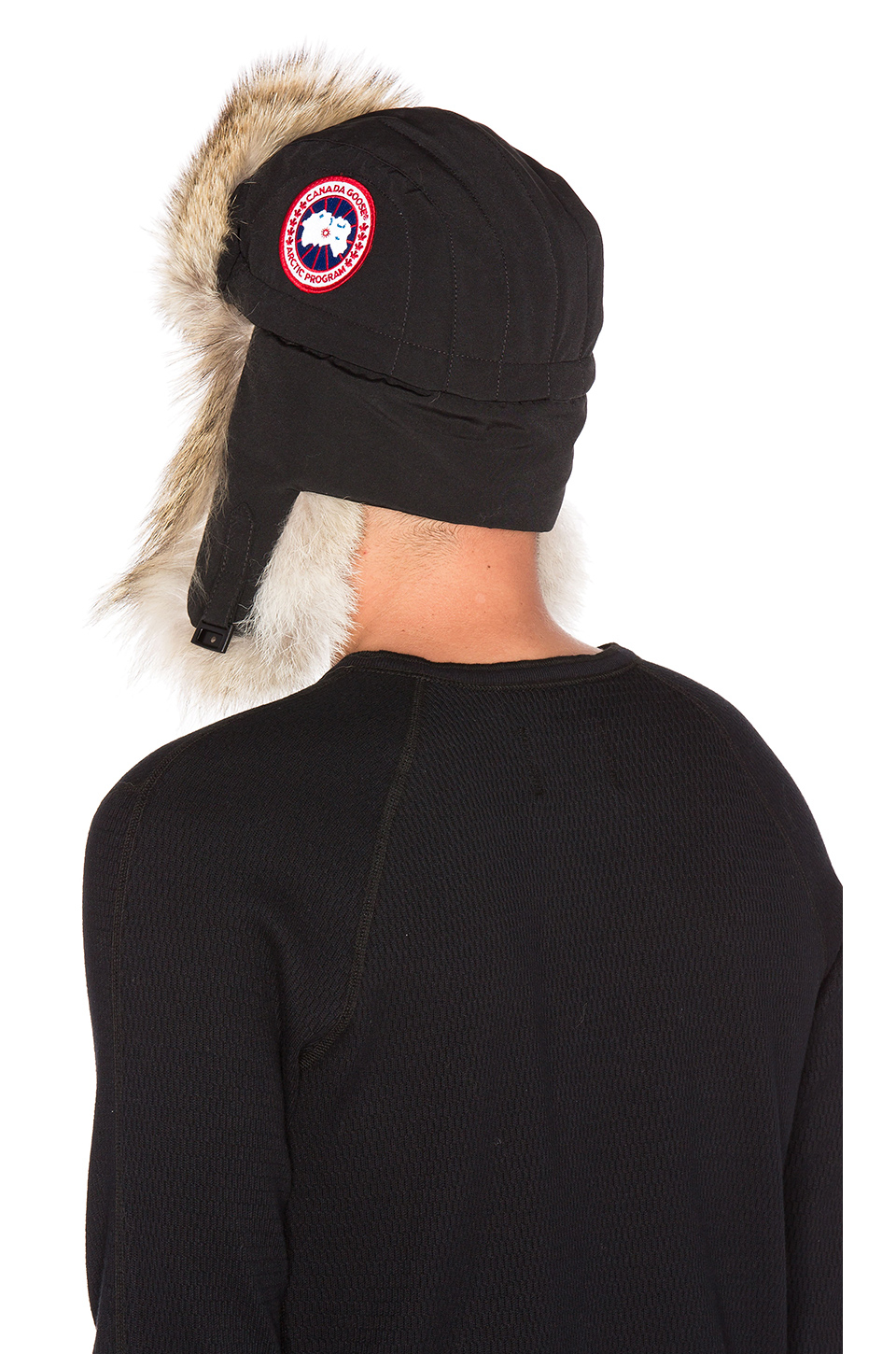 Canada Goose Cotton Aviator Hat Black Label for Men - Lyst