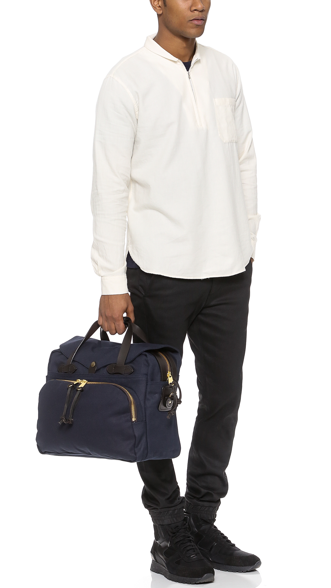 filson twill padded laptop briefcase