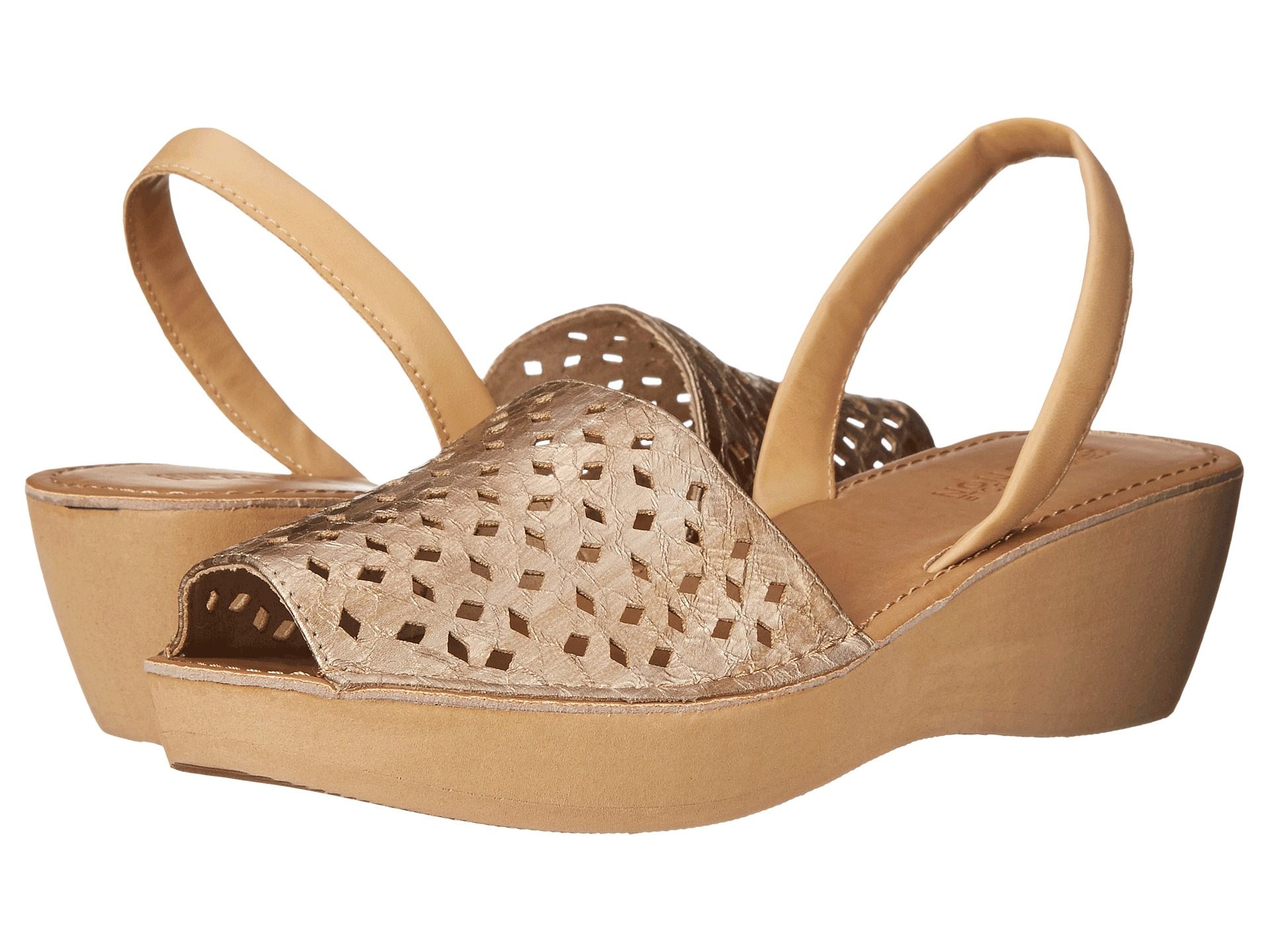 women's fine glass platform wedge sandals