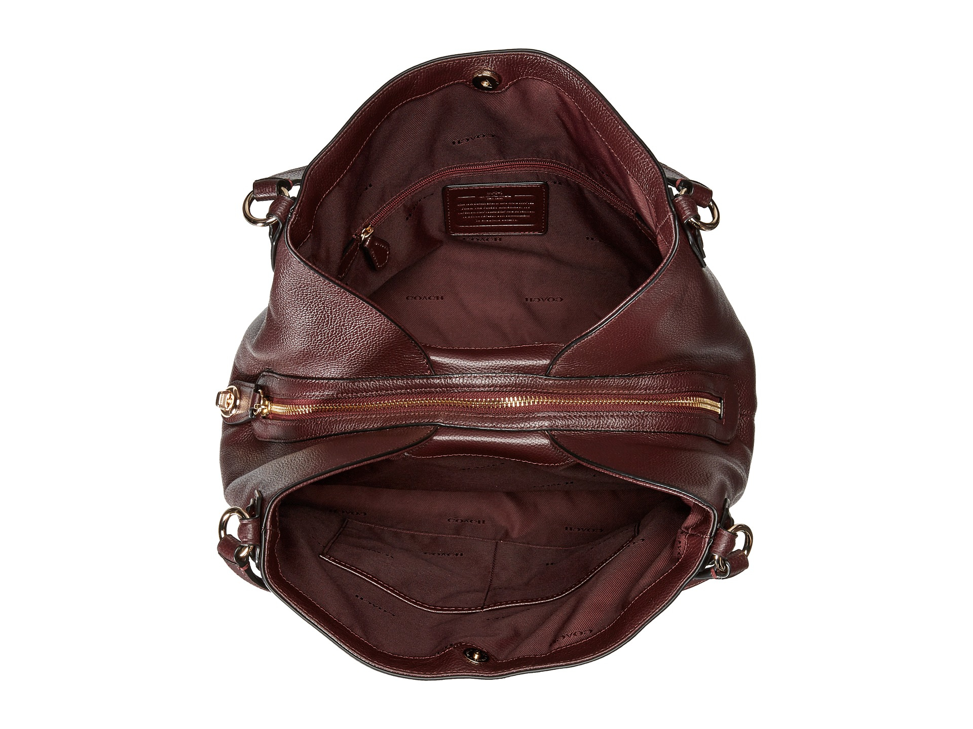 coach edie 31 oxblood