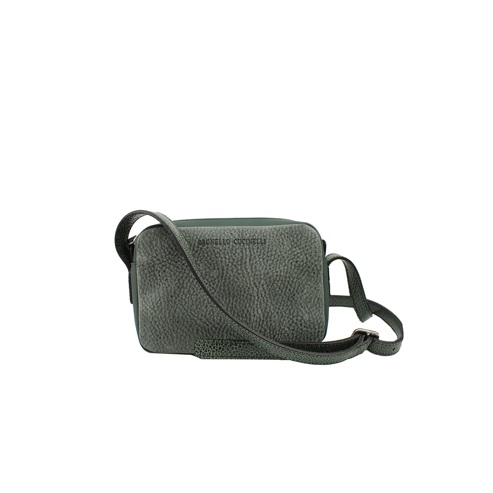 Brunello Cucinelli Mini Crossbody Bag in Gray - Lyst