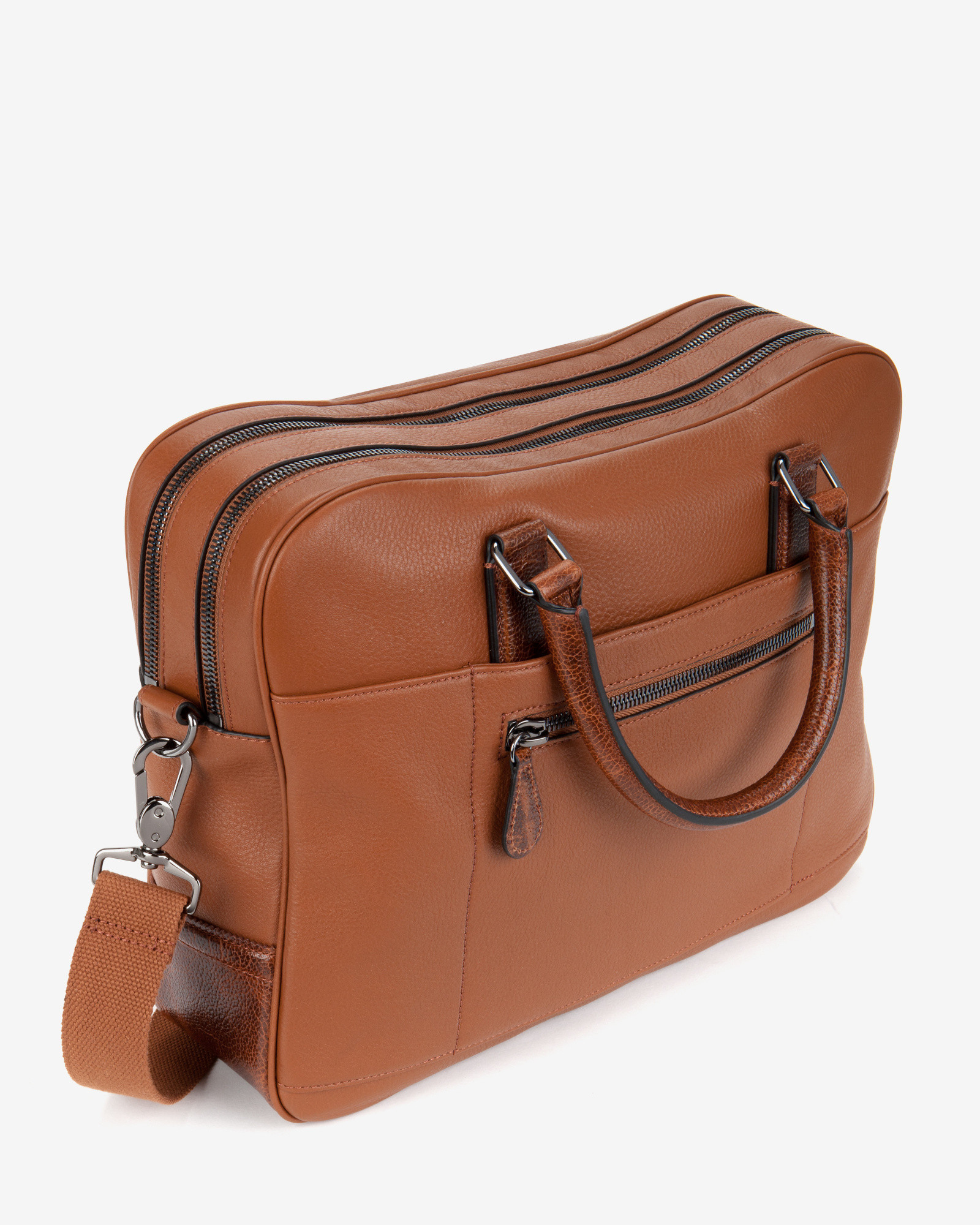 Ted Baker Leather Document Bag in Tan (Brown) for Men - Lyst