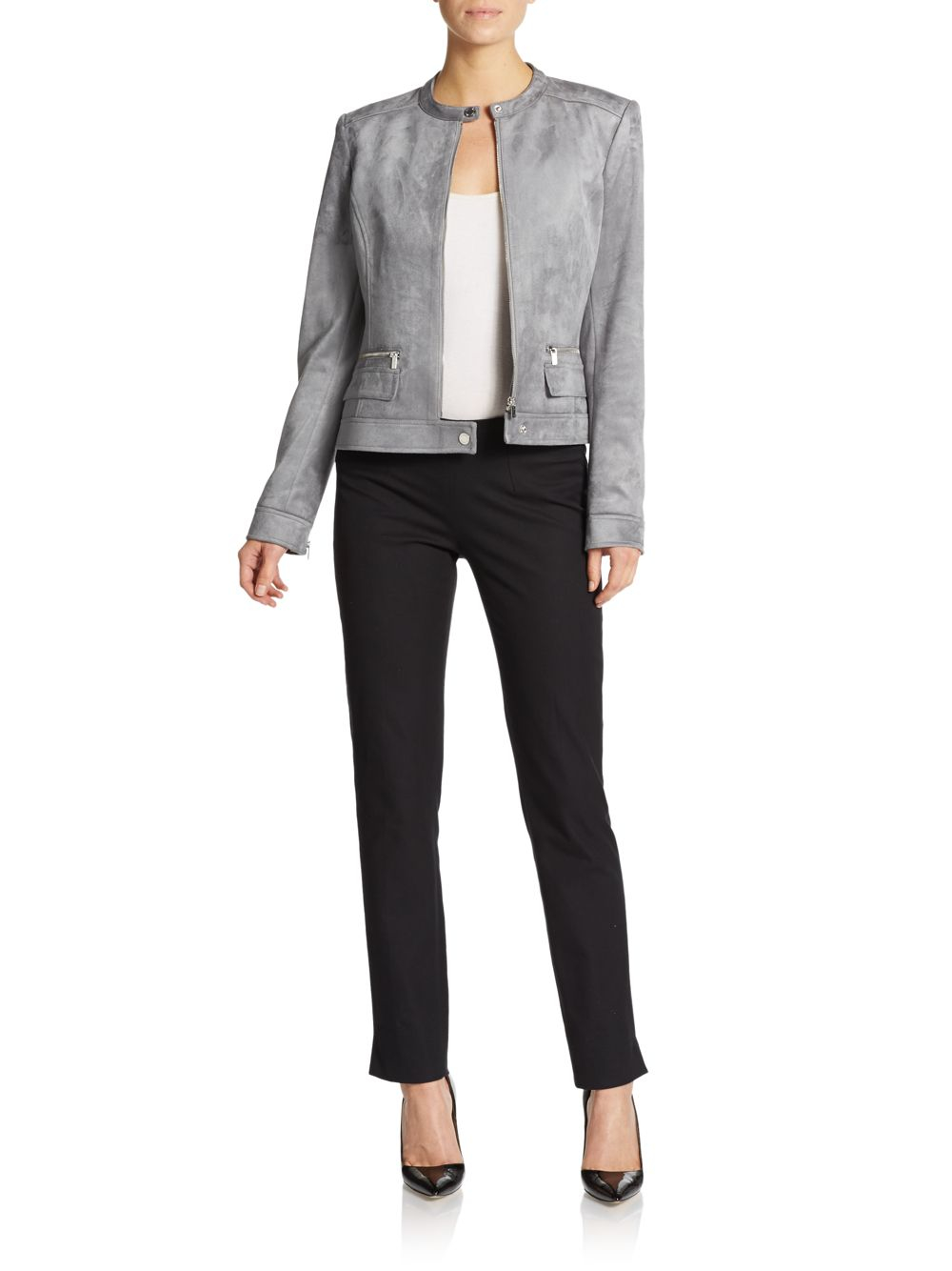 calvin klein suede jacket