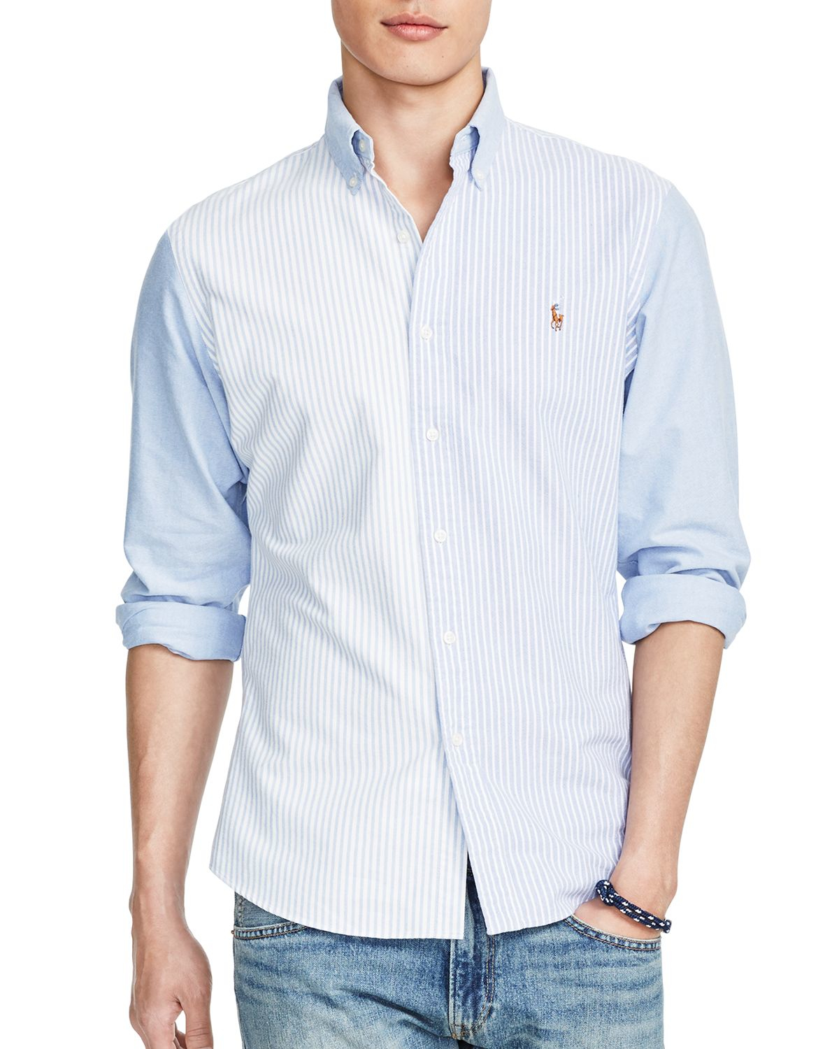 slim fit cotton oxford shirt ralph lauren