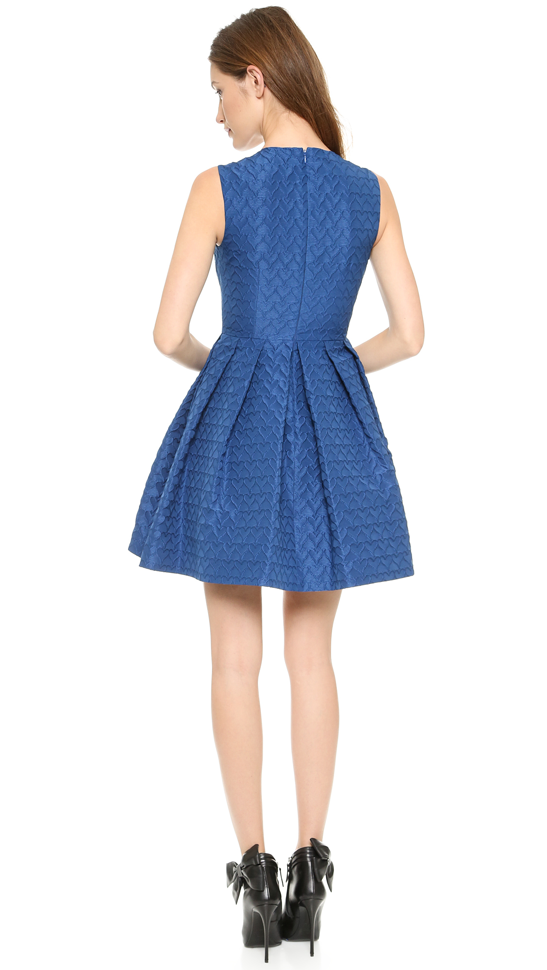 RED Valentino Heart Faille Dress Cobalt in Blue - Lyst