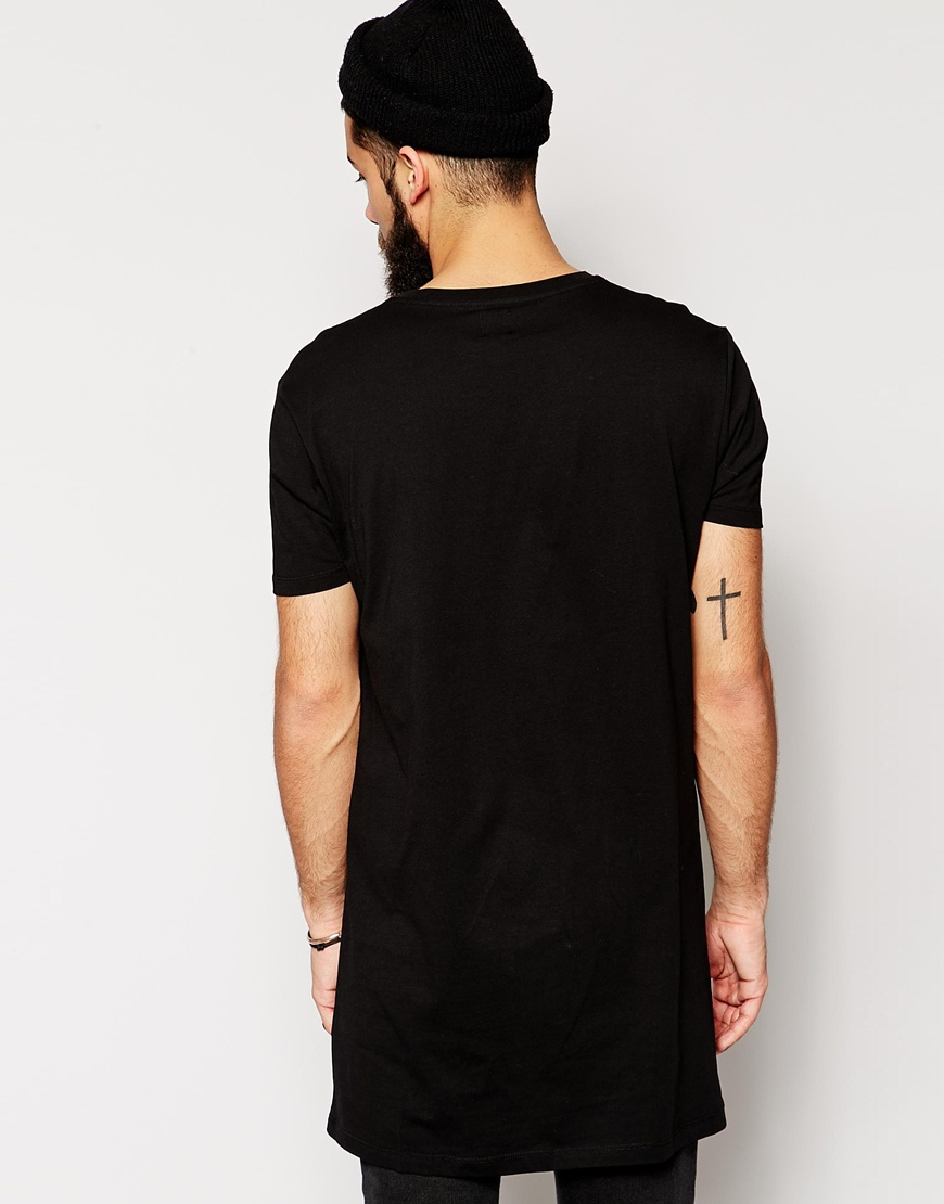 ASOS Super Longline T-Shirt With Cypress Hill Print And Skater Fit in Black  for Men | Lyst