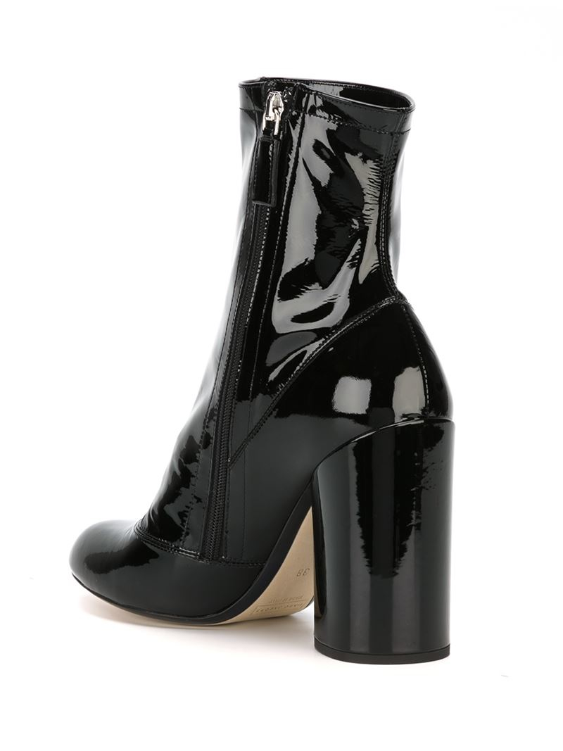 Marc Jacobs Patent-Leather Ankle Boots 