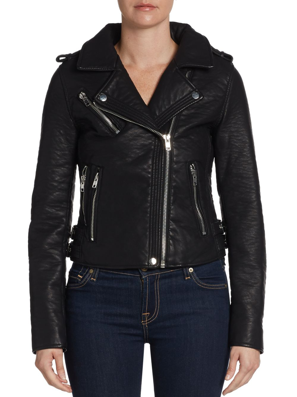 bke faux leather jacket