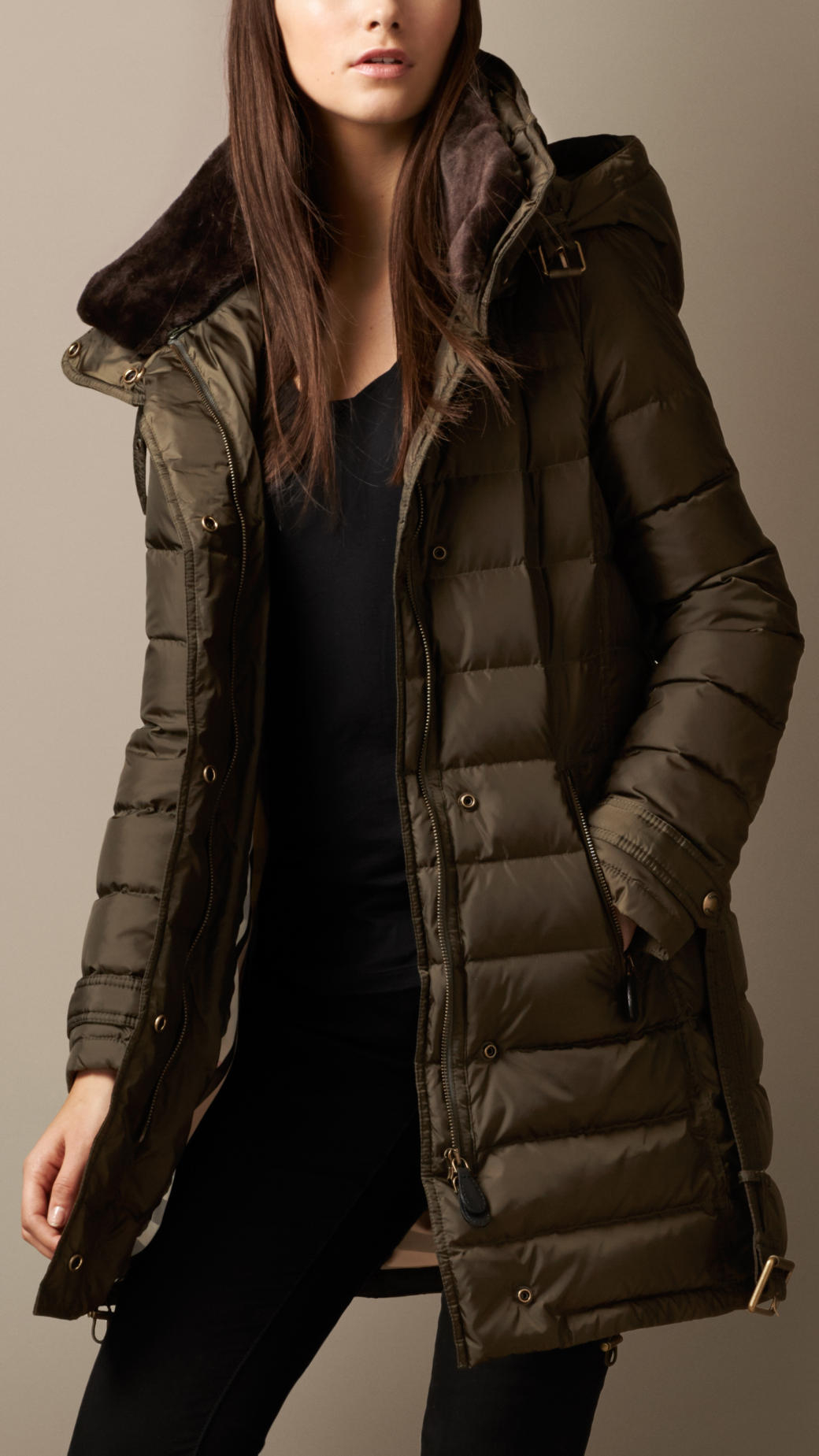 burberry down filled puffer jacket