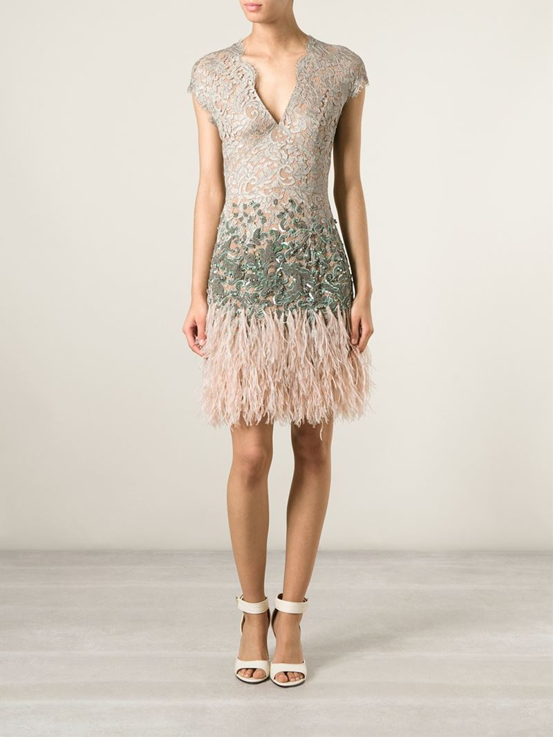 Matthew Williamson Ostrich Feather-Trim 
